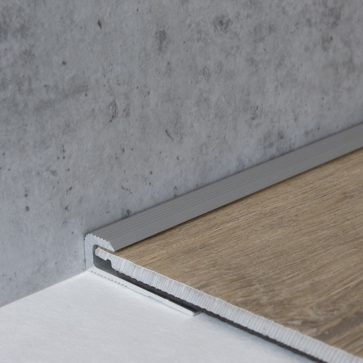 Perfiles de canto y acabado PROVISTON Cavan B 30 mm, altura de canto 5 mm, aluminio anodizado