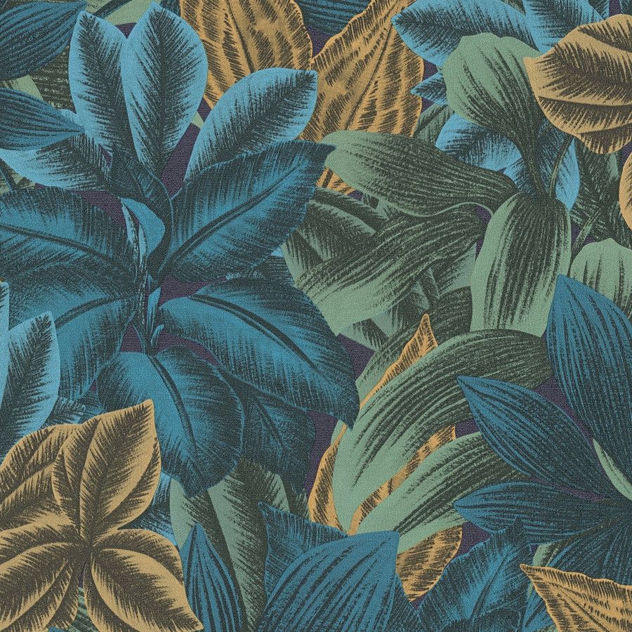 A.S. Creation Estilos de viaje 392221 Papel pintado no tejido Botánico 10,05 x 0,53 m Azul