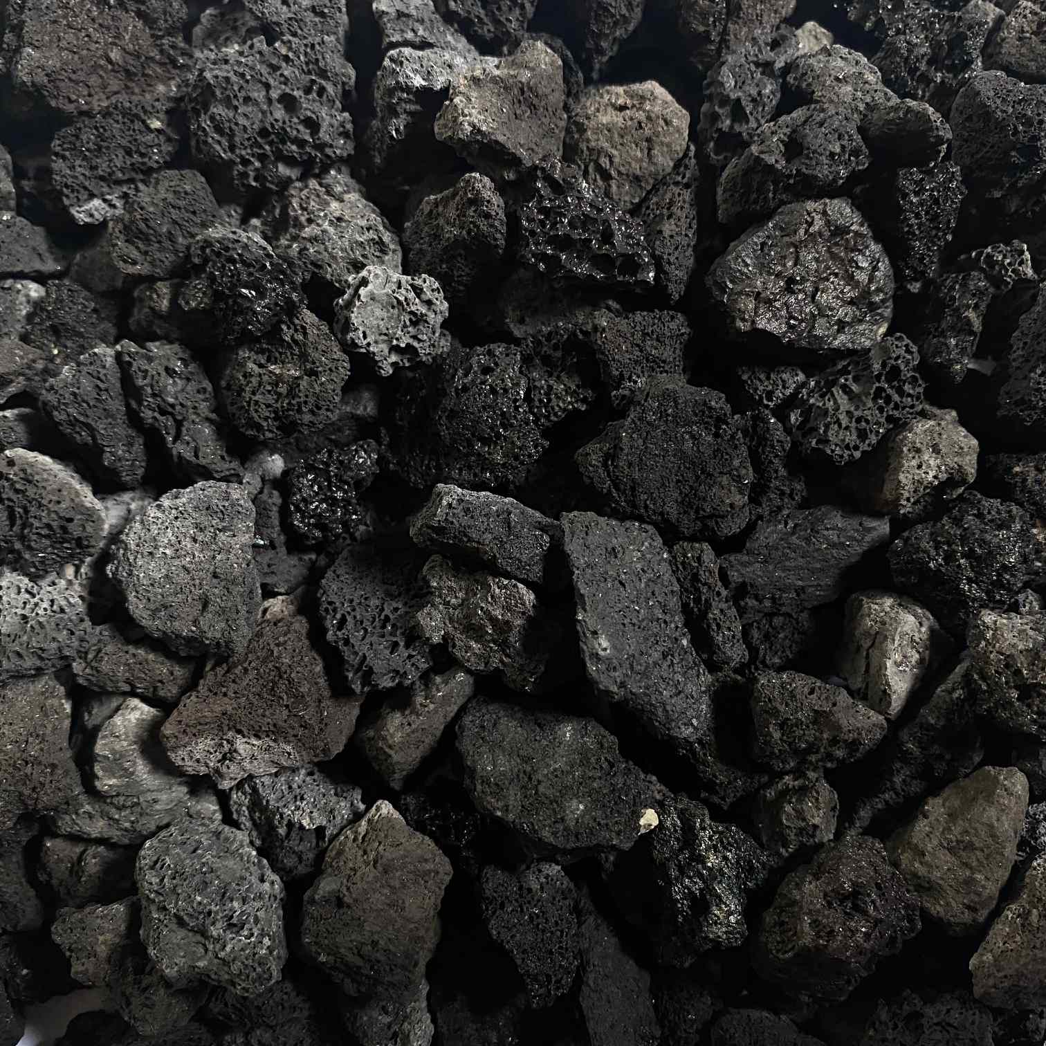 Grava decorativa "Lava" 8-16 mm Grava premium Piedra natural Lava Negra Decoración de jardín GSH