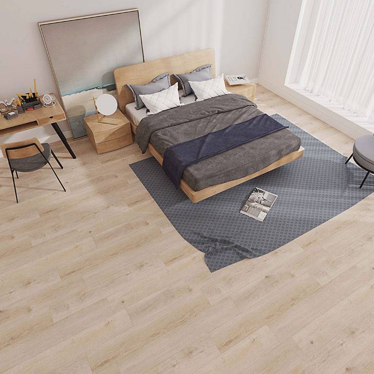 Suelo vinílico Check One 2438 Ziesar 1220 x 180 x 4,5 mm con sistema clic, aspecto madera, roble marrón claro