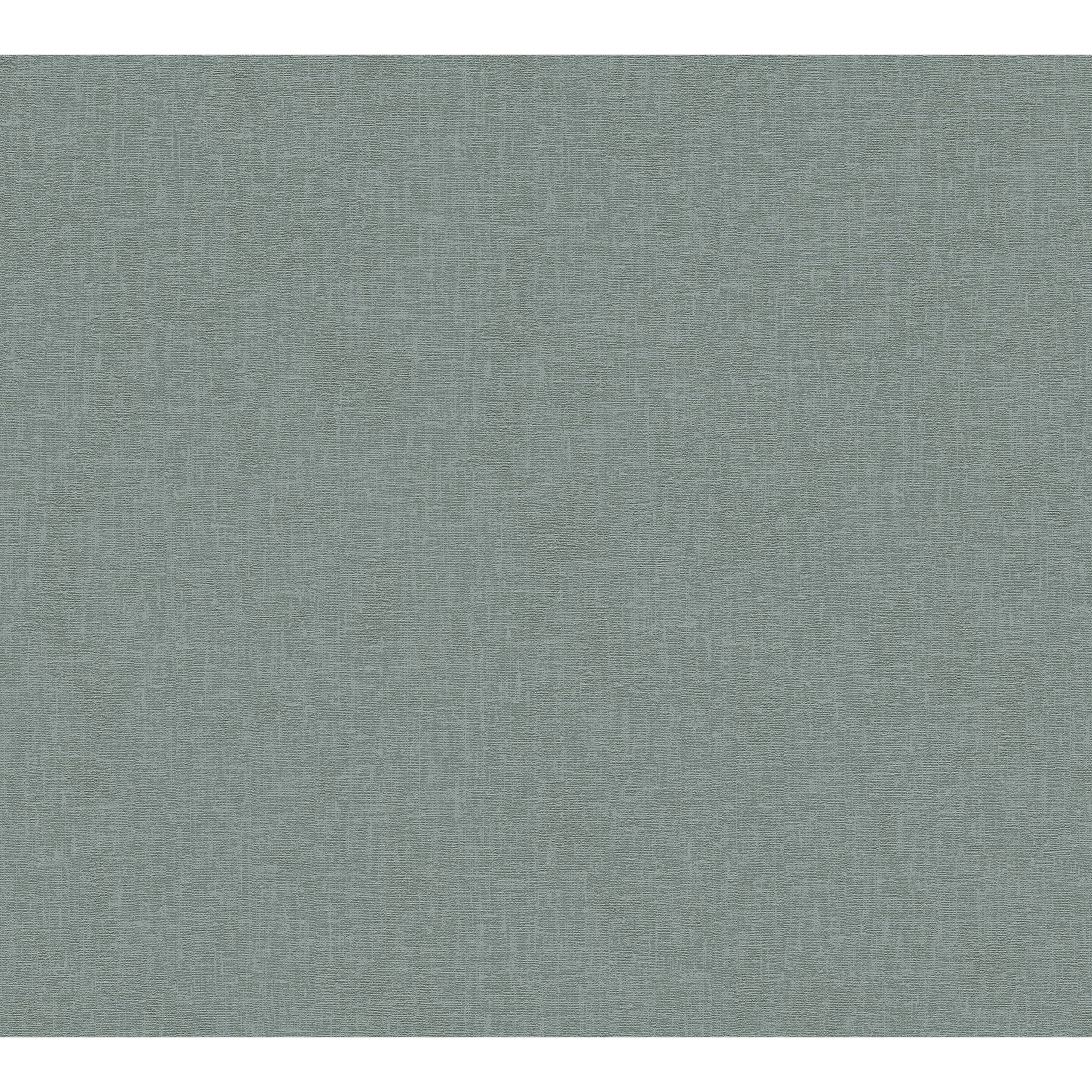 A.S. Creation New Walls 373953 Papel pintado no tejido Color liso Universidad 0,53 x 10,05 m Verde