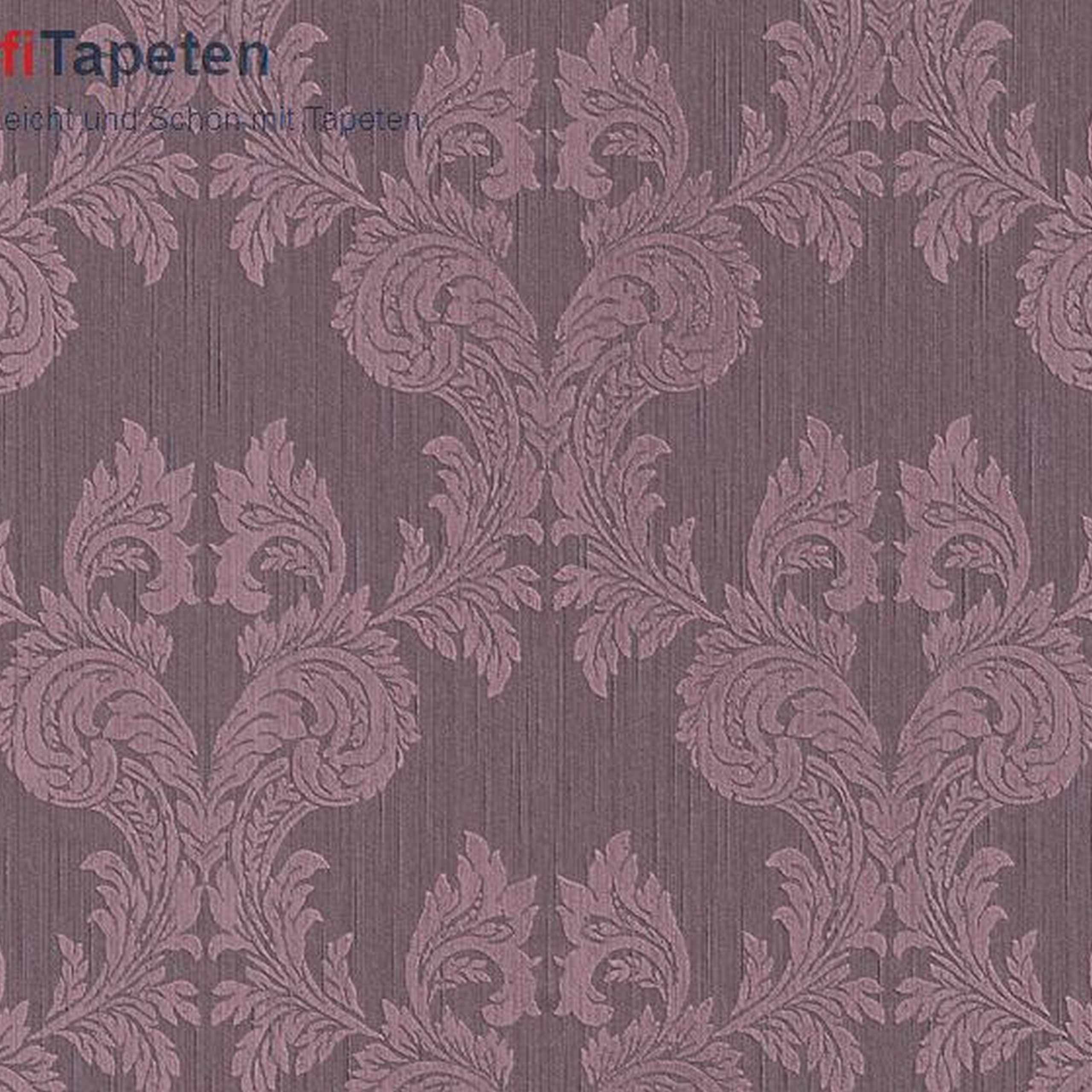 A.S. Creation Tessuto 956305 Papel pintado no tejido Barroco 0,53 x 10,05 m Violeta