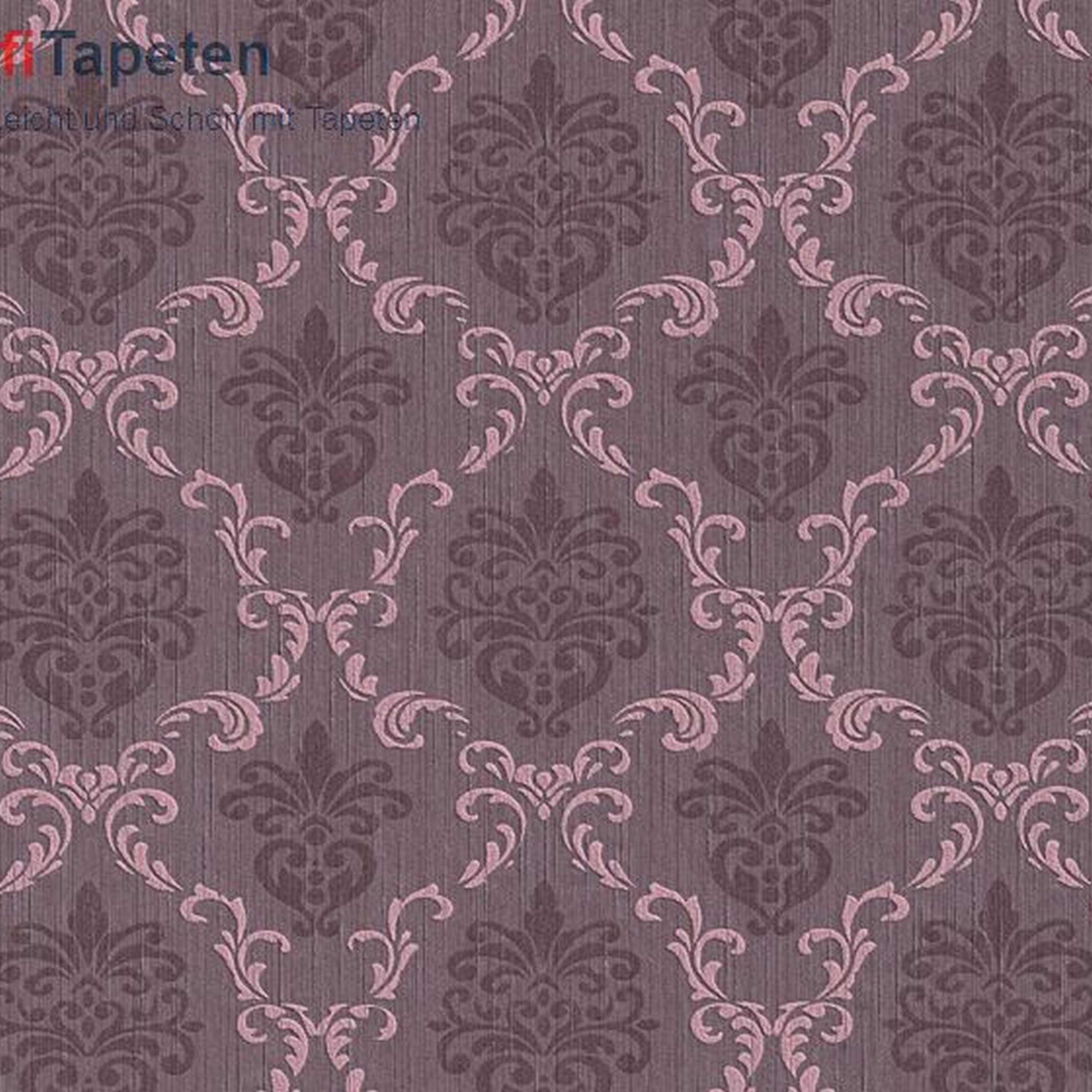 A.S. Creation Tessuto 956295 Papel pintado no tejido Barroco 0,53 x 10,05 m Violeta