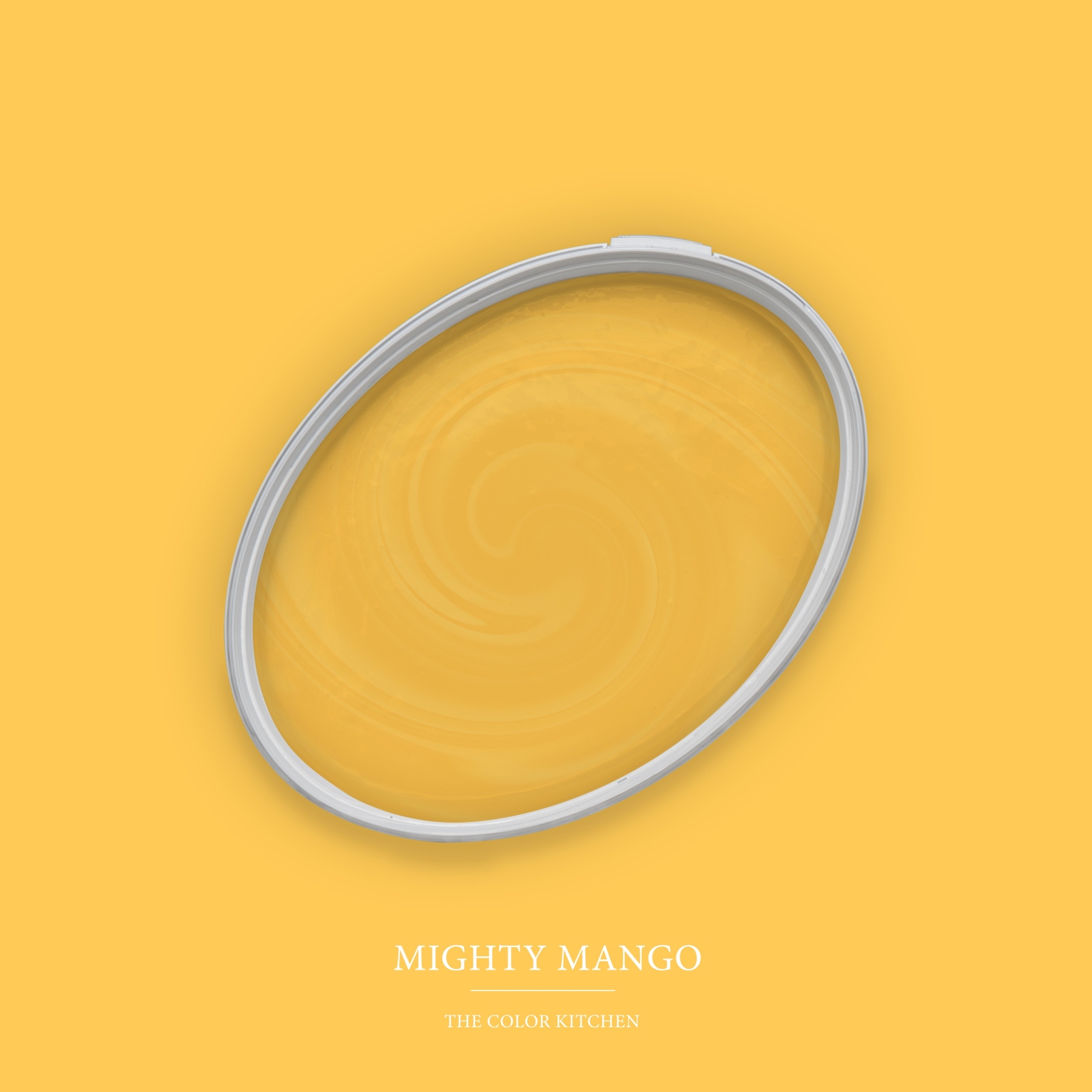 Pintura de pared amarilla mate The Color Kitchen Mighty Mango Pintura de emulsión interior exclusiva, alta intensidad de color