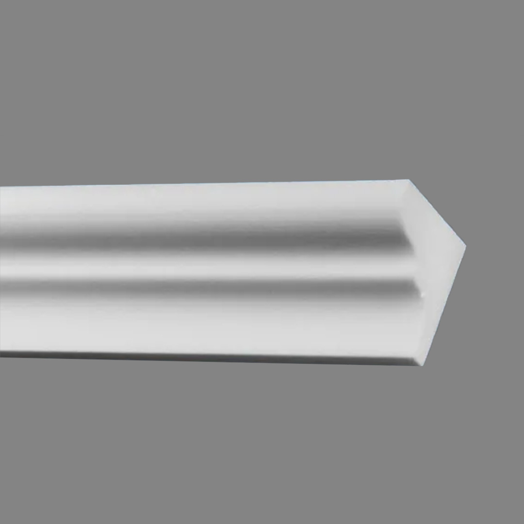 Wiesemann Riel para cortinas "Eindhoven 06" Poliestireno 61 x 76 x 2000 mm Riel de techo Blanco