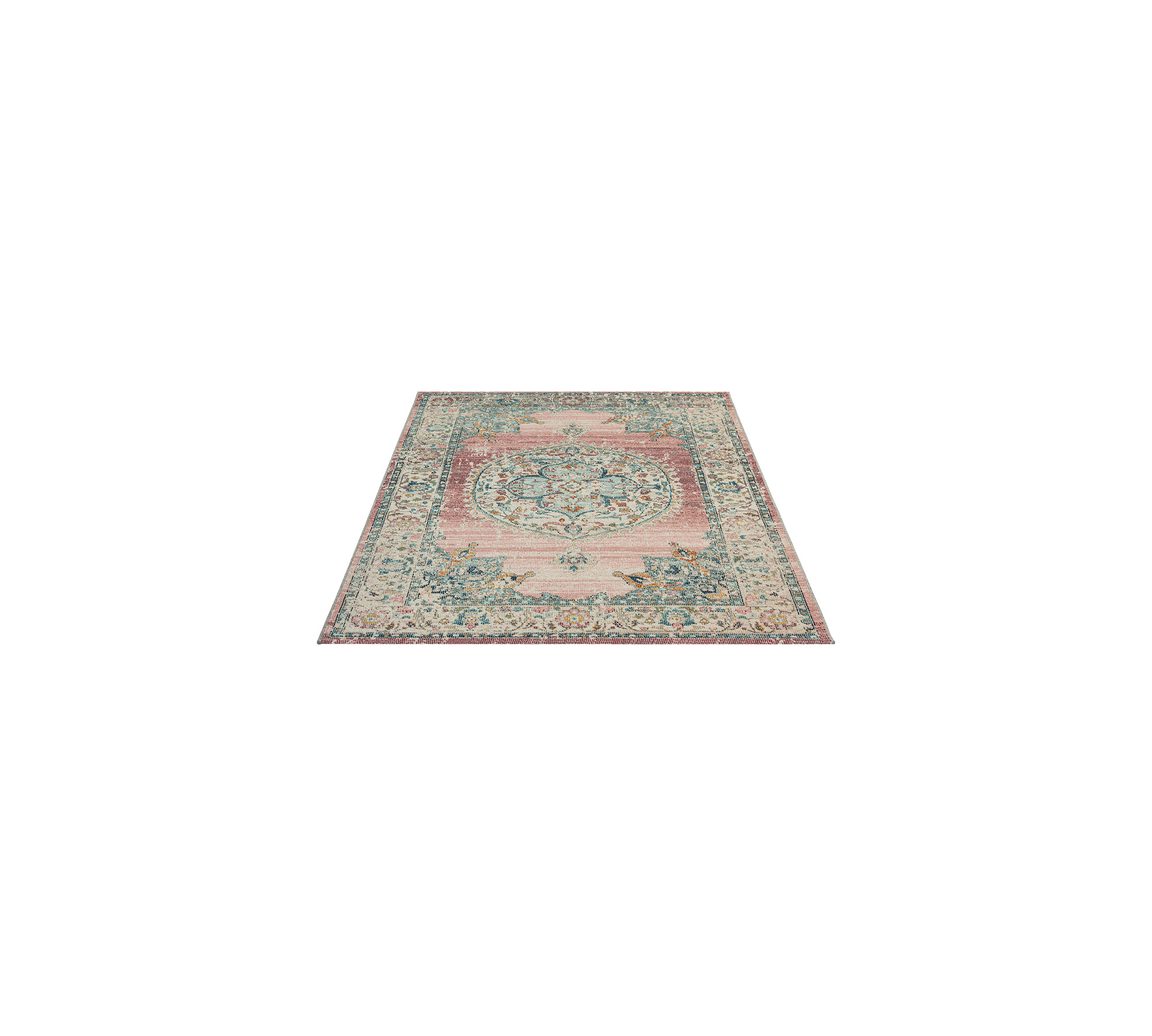 Alfombra rosa para interior y exterior, varios tamaños - Rectangular para terraza - FLOORNOVO