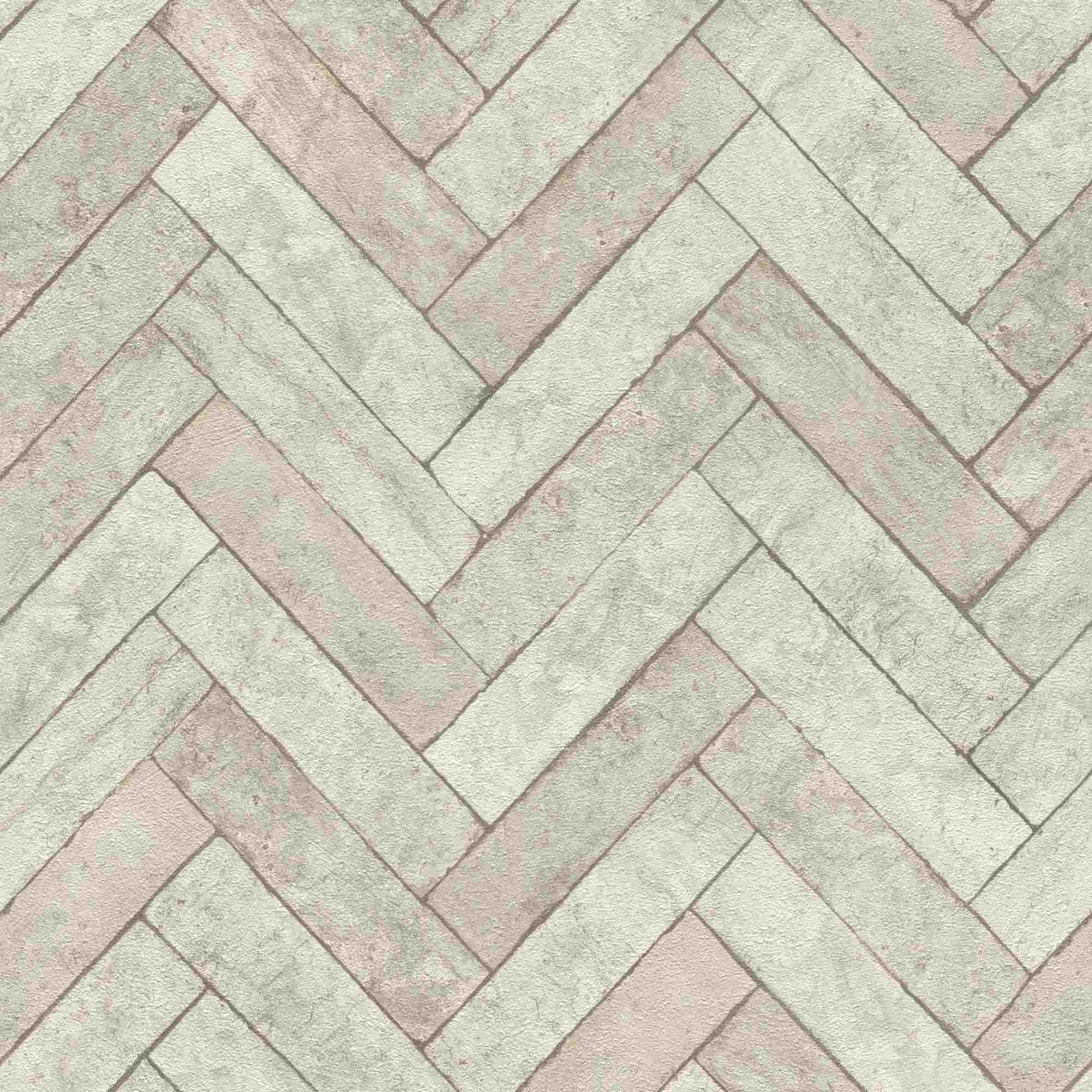 Papel pintado no tejido 499124 gris con motivos estampados Factory V Rasch