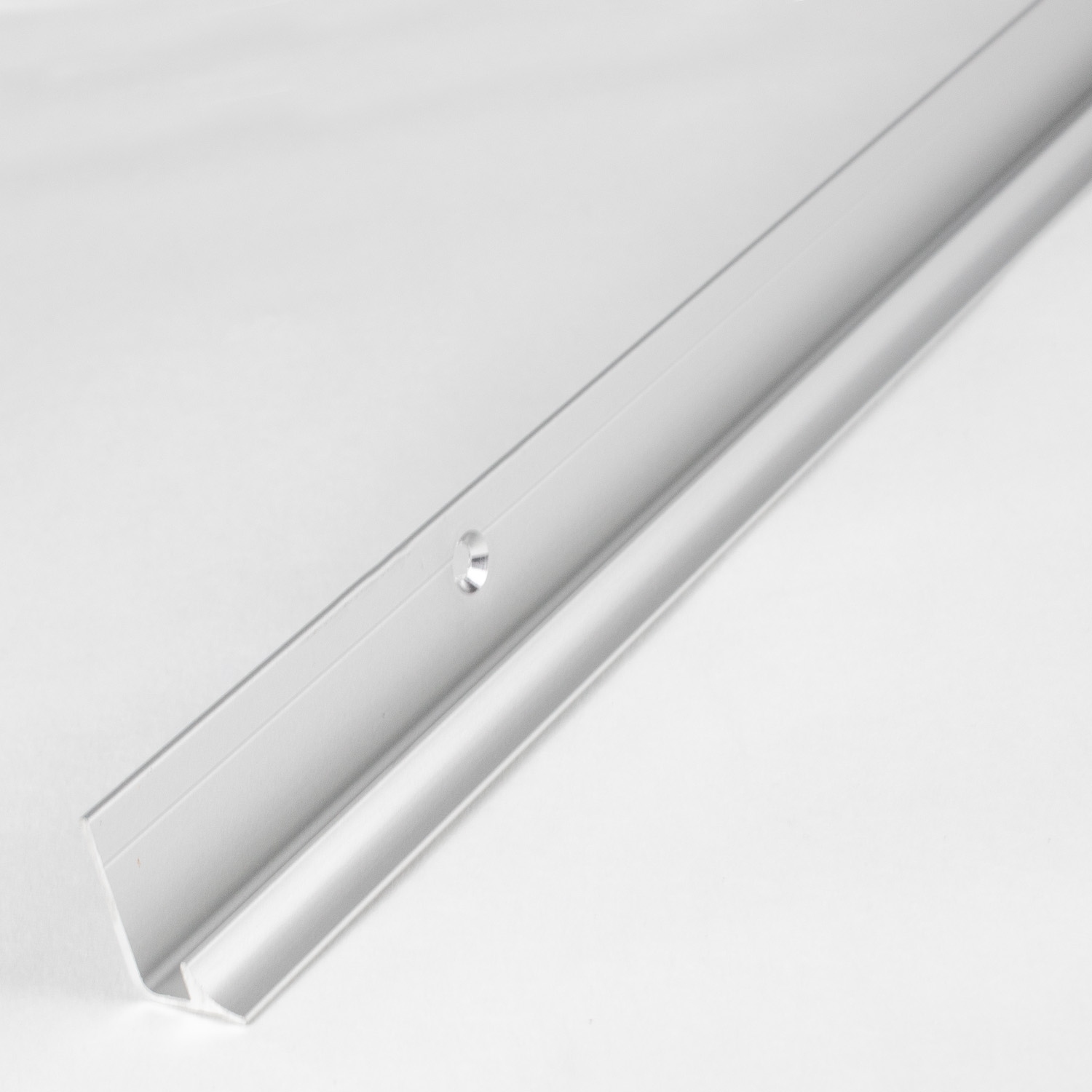 Perfiles de canto y ángulo para escaleras Auer Kent, 20 mm de alto, 12 mm de ancho, altura del canto 5 mm, aluminio anodizado