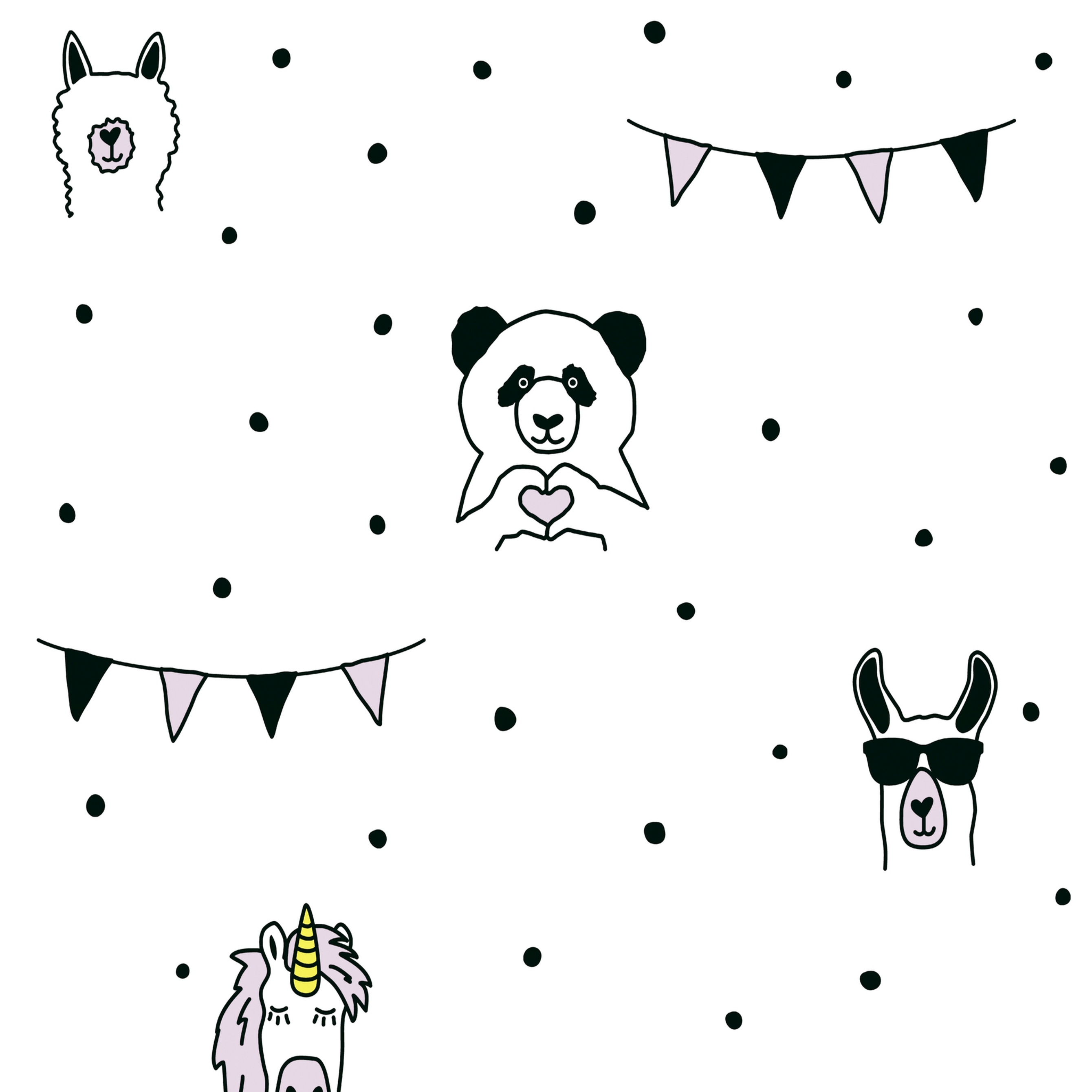 A.S. Creation Little Love 381381 Papel pintado no tejido Estampado animal 0,53 x 10,05 m Colorido