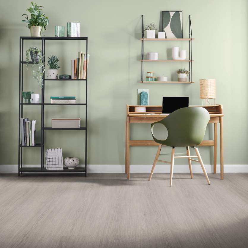 Laminado clic EL1010 1292 x 246 x 8 mm Suelo laminado resistente al agua, aspecto madera, roble gris NKL32