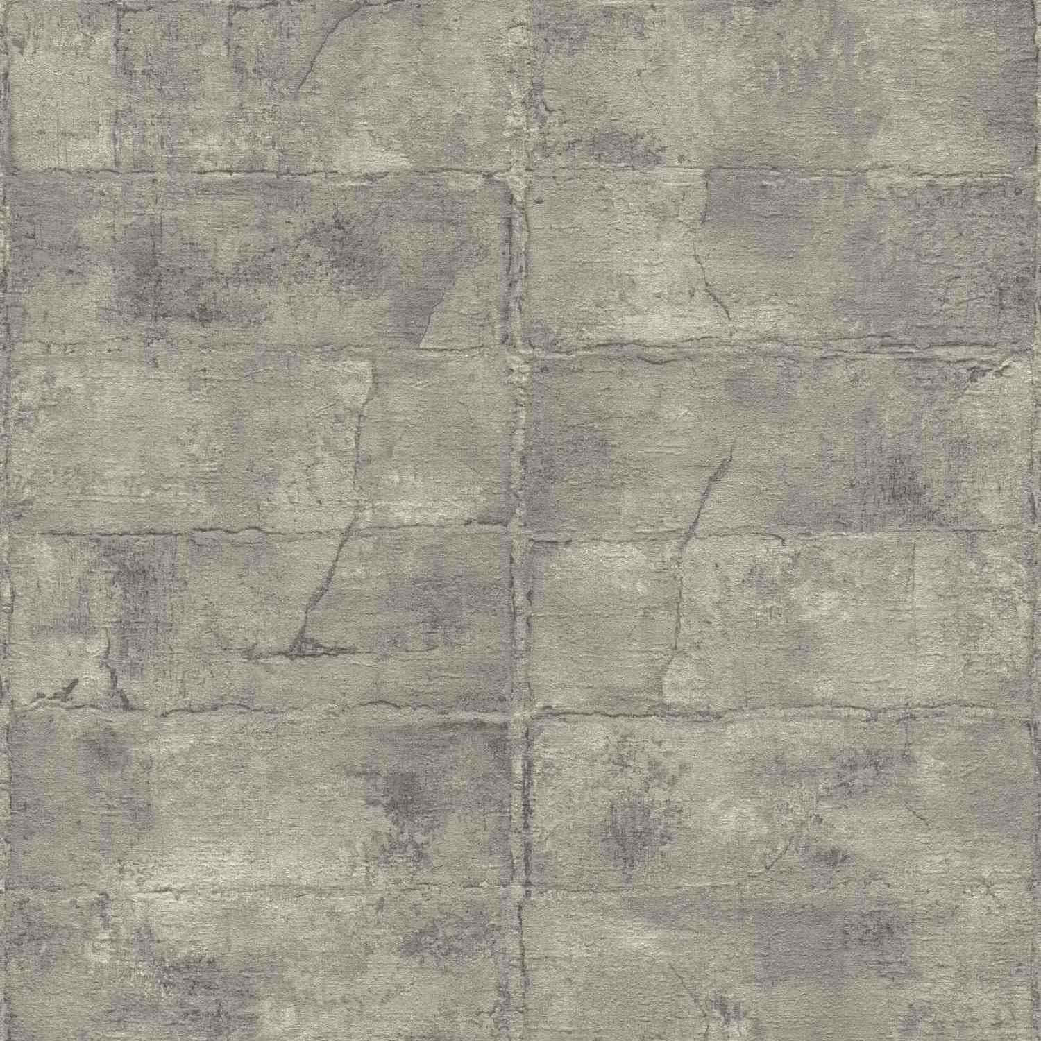 Rasch Hormigón 520156 Papel pintado no tejido Imitación piedra 0,53 x 10,05 m Gris Marrón