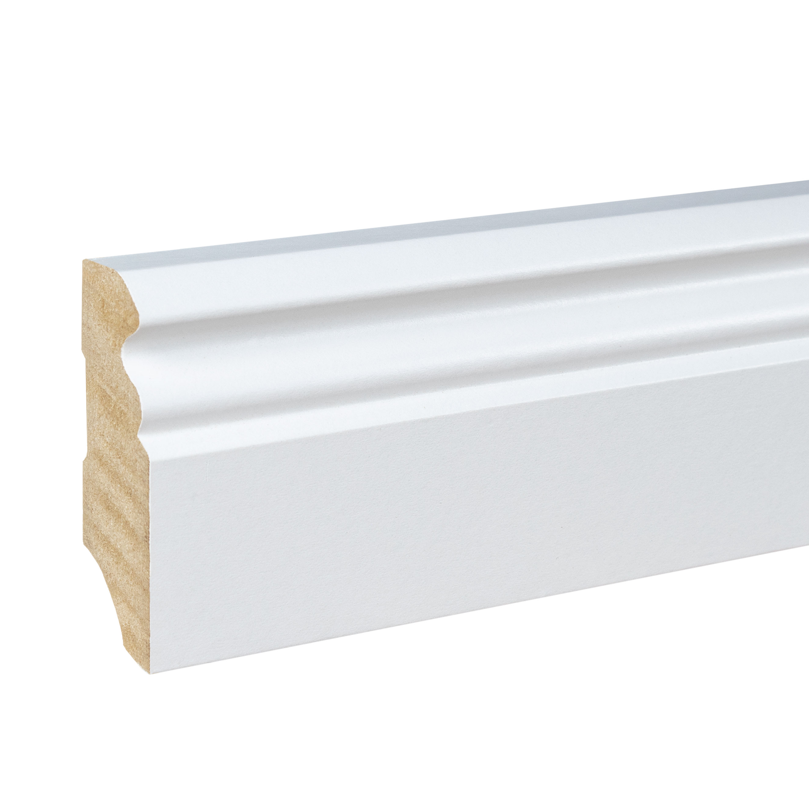 Rodapié Kosche Bergamo-6 65776 19 x 58 x 2500 mm Perfil Berlín (Hamburgo) Blanco