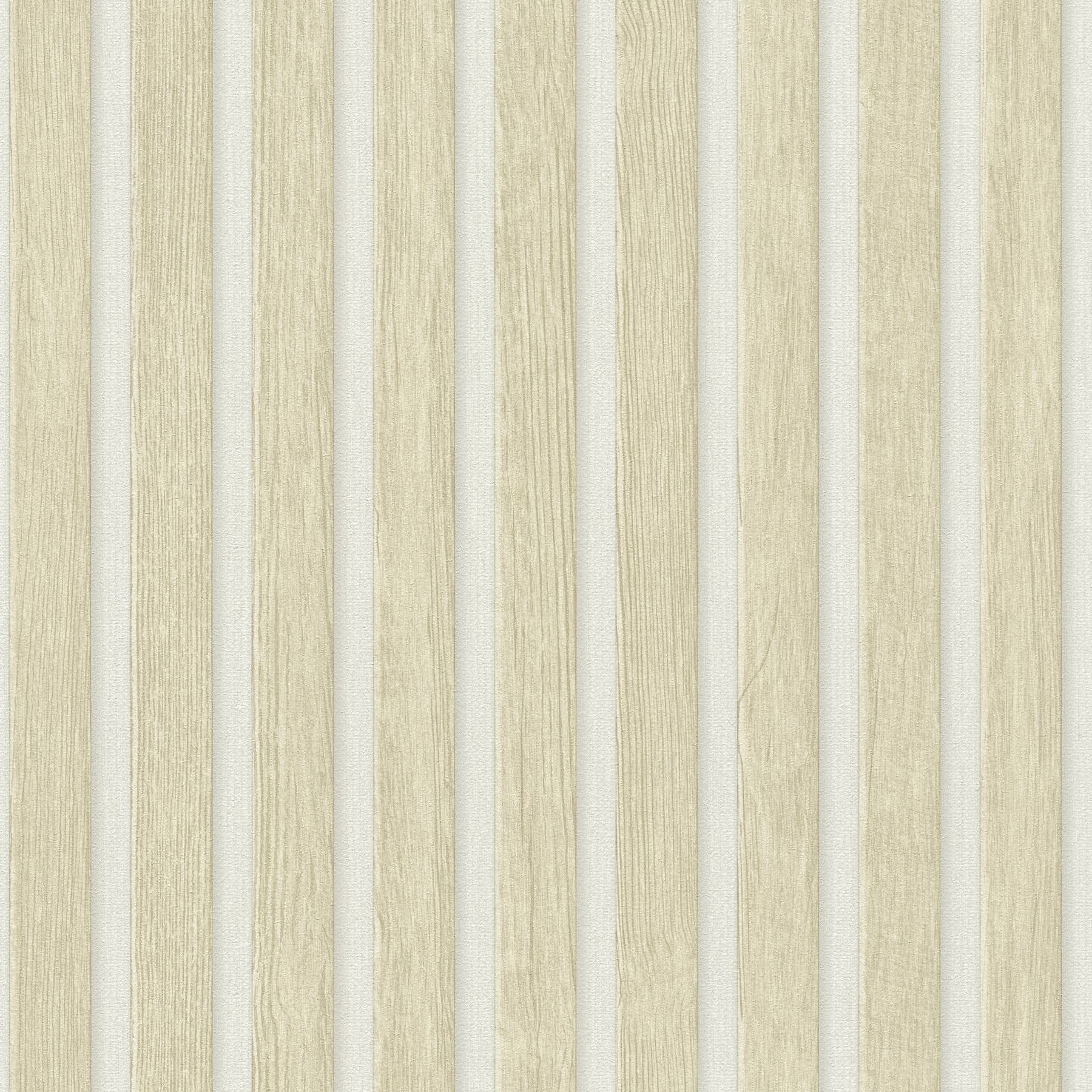 A.S. Creation PintWalls II Paneles de madera 391097 Papel pintado no tejido 10,05 m x 0,53 m Beige