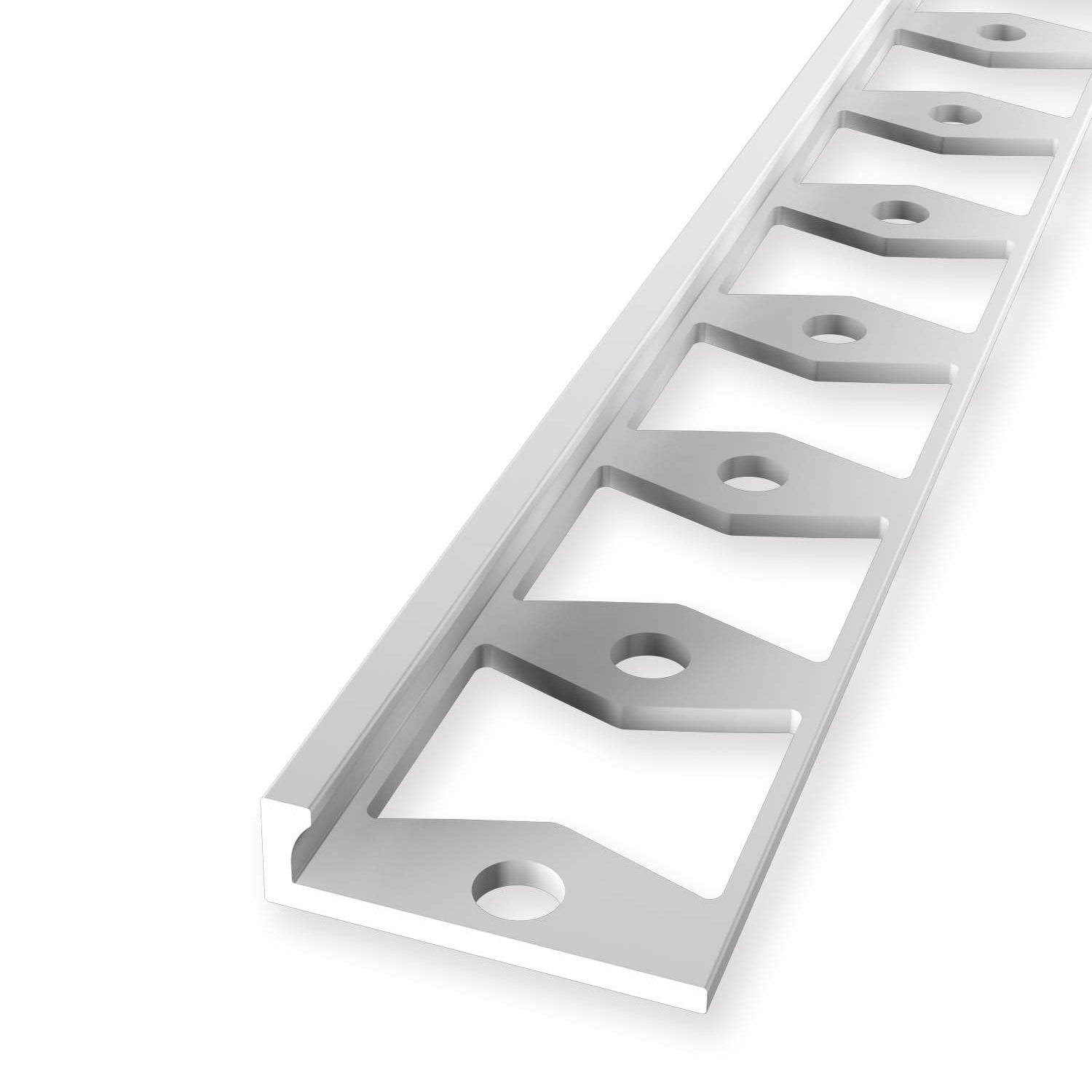 Perfil de canto 4 x 21 x 2500 mm Perfil de acabado de aluminio Alu Natur Küberit