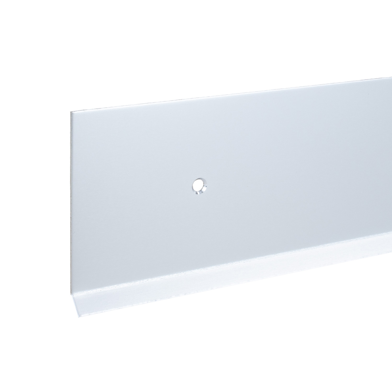 Rodapié metálico Auer, 80 mm de alto, ángulo de 135°, rodapié de aluminio, impermeable, moderno