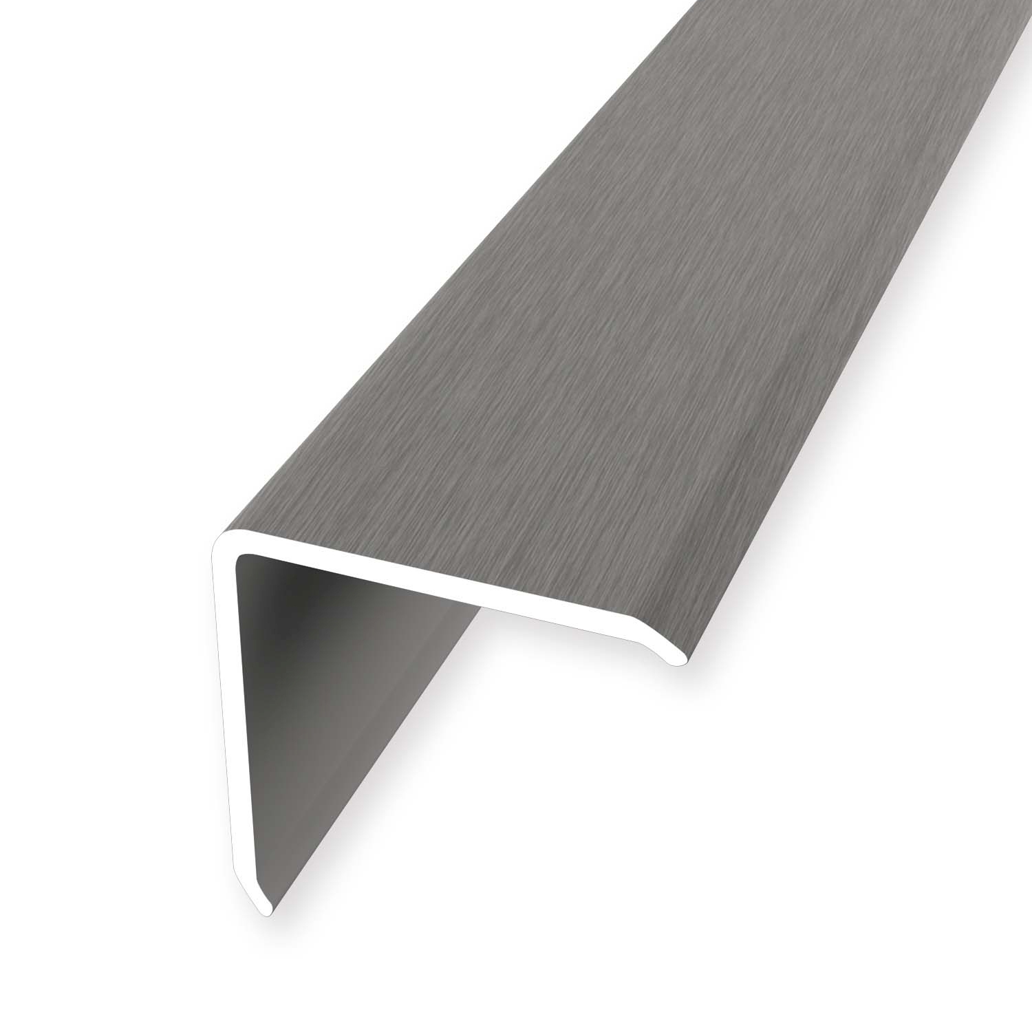 Perfil angular de aluminio liso sin perforar Küberit de 30 x 30 x 2500 mm para protección de esquinas