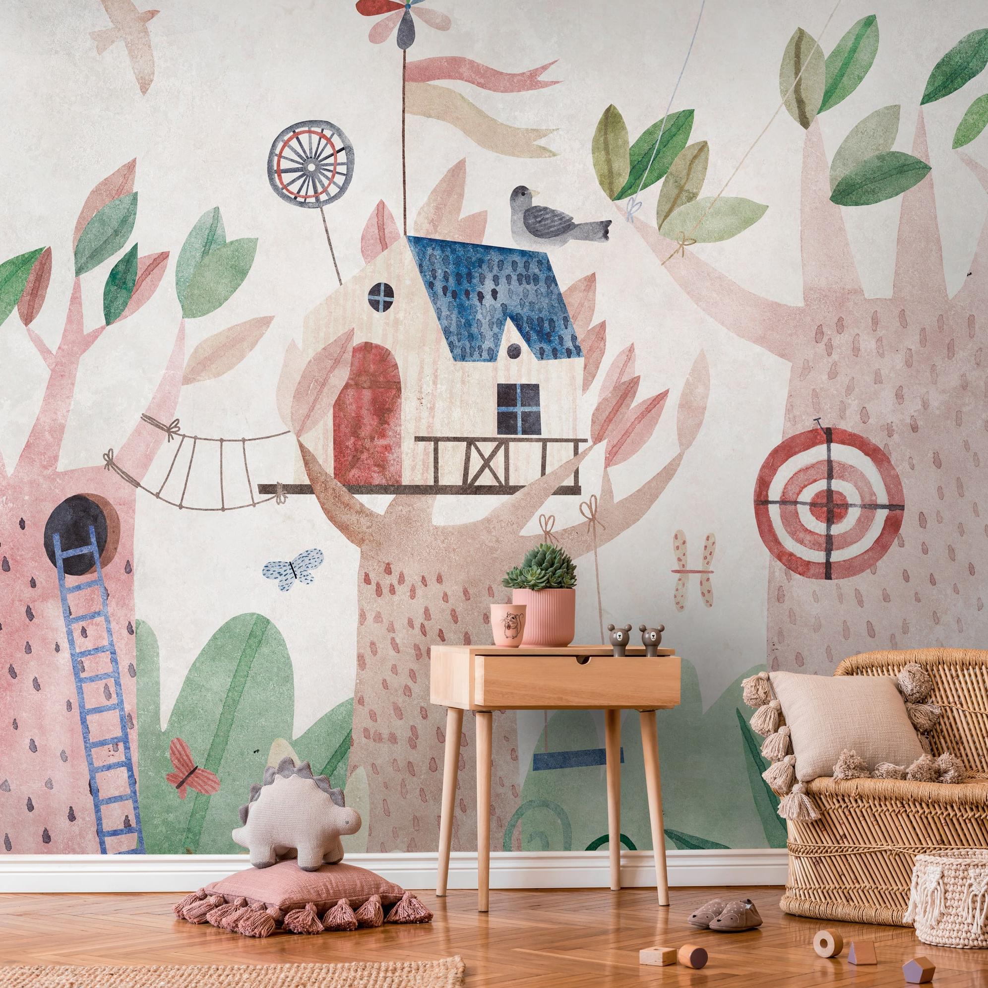 Papel pintado fotográfico A.S. Creation The Wall III 399061 Un motivo por rollo Habitación infantil Beige colorido