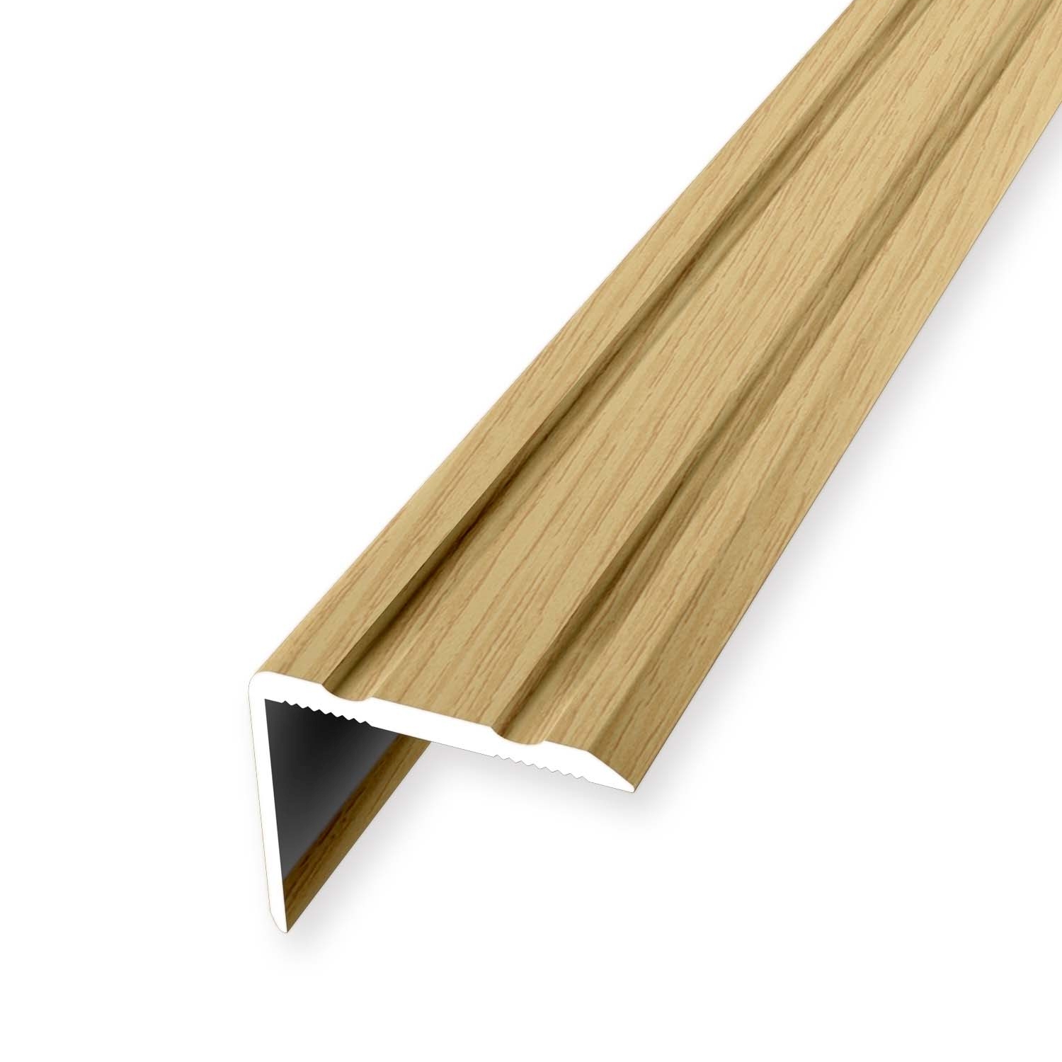 Perfil de escalera de aluminio de 20 x 24,5 mm, perfil de canto de escalera, perfil angular de varias longitudes Küberit