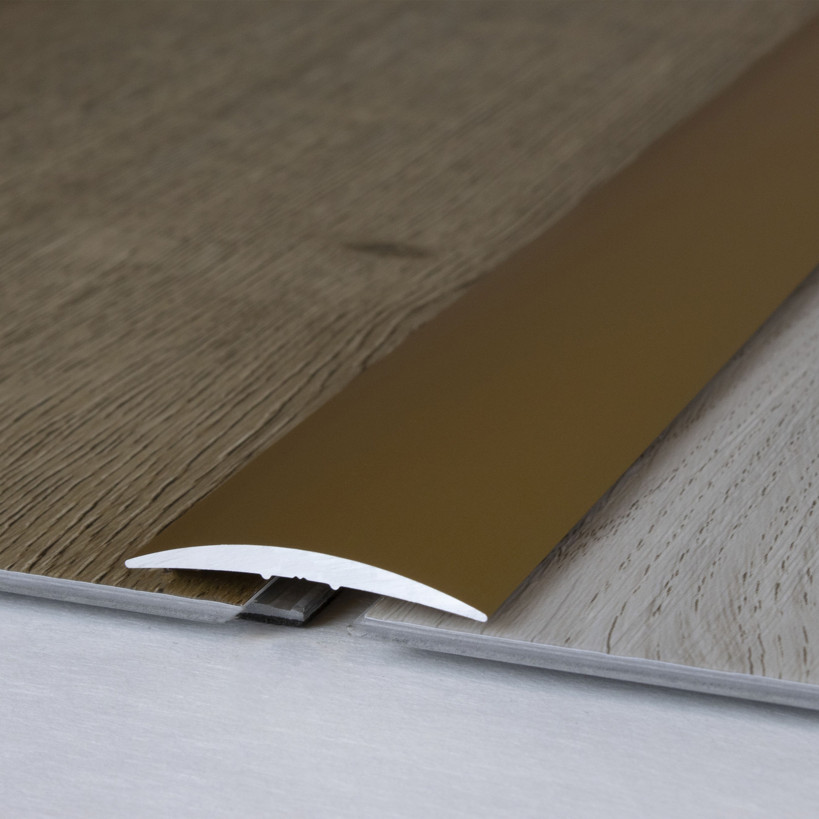 Perfil de transición PROVISTON Brujas 4,5 x 37 mm, tira de transición de aluminio anodizado