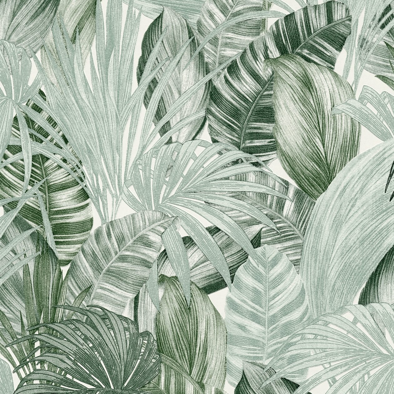 A.S. Creation Vegetación 368201 Papel pintado no tejido Aspecto natural 0,53 x 10,05 m Verde