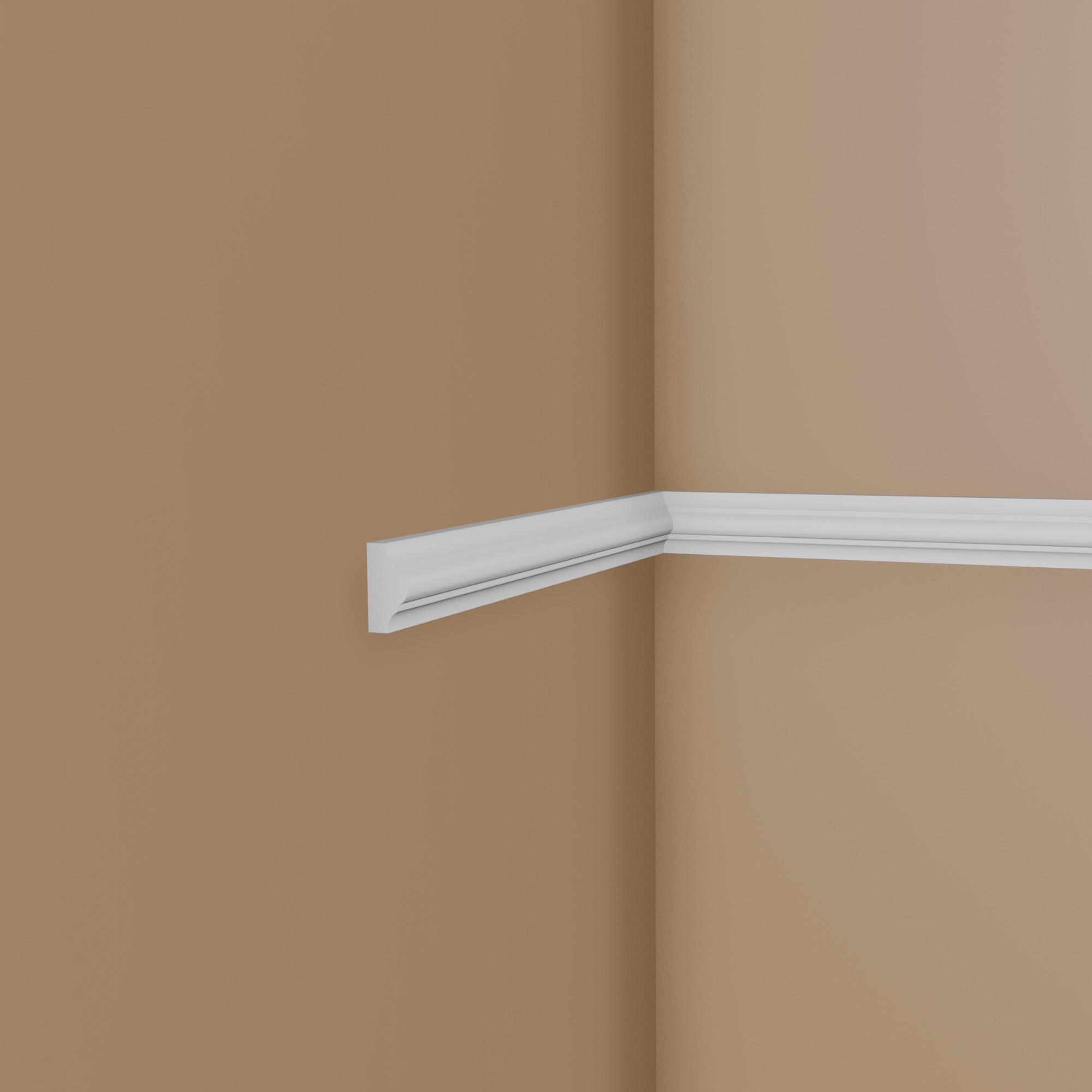 Moldura decorativa NMC SP3 ARSTYL de poliuretano, 23 x 13 x 2000 mm, moldura de pared blanca