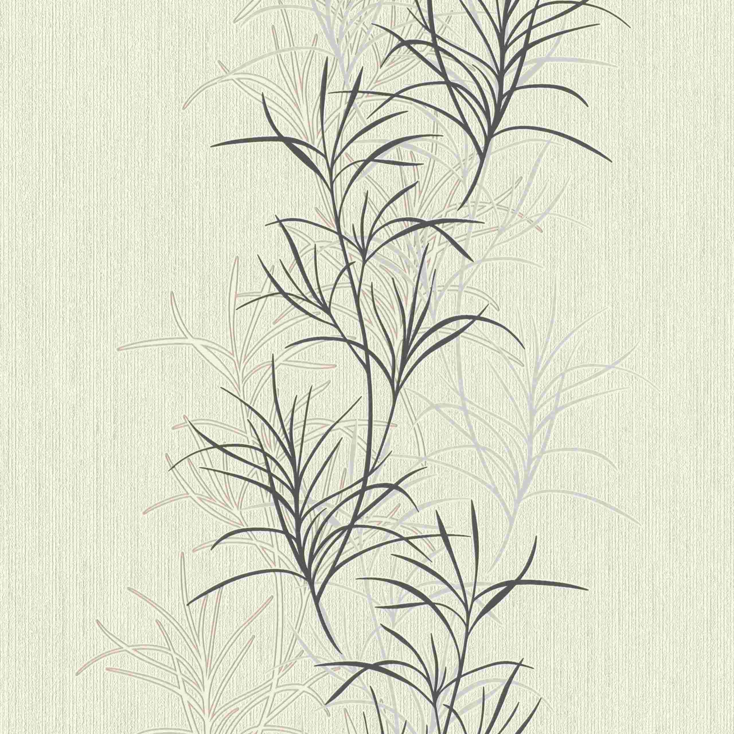 Rasch #ROCKNROLLE 536027 Papel pintado no tejido Diseño floral 0,53 x 10,05 m Beige