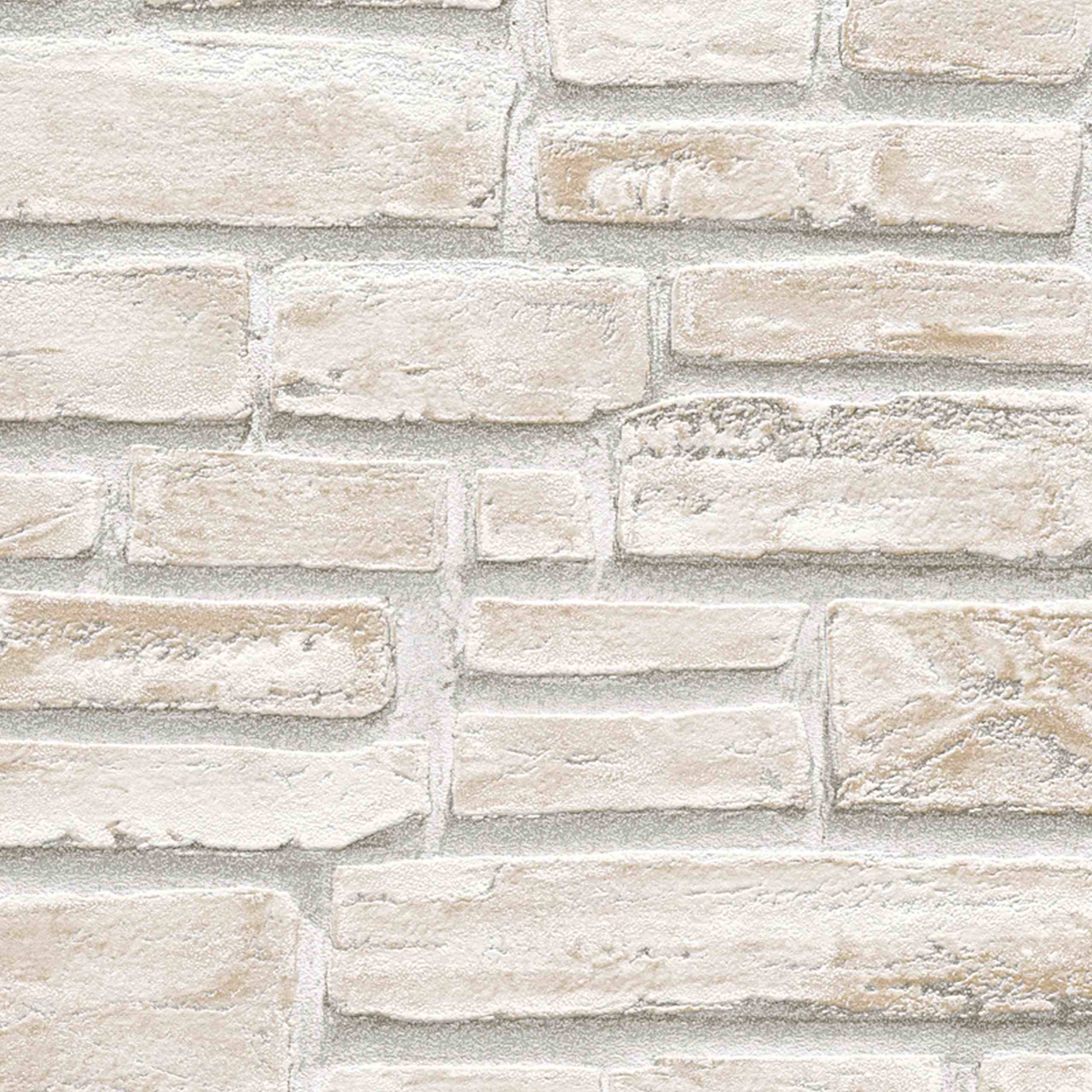 A.S. Creation Decora Natur 3 662125 Papel pintado Imitación piedra 0,53 x 10,05 m Blanco