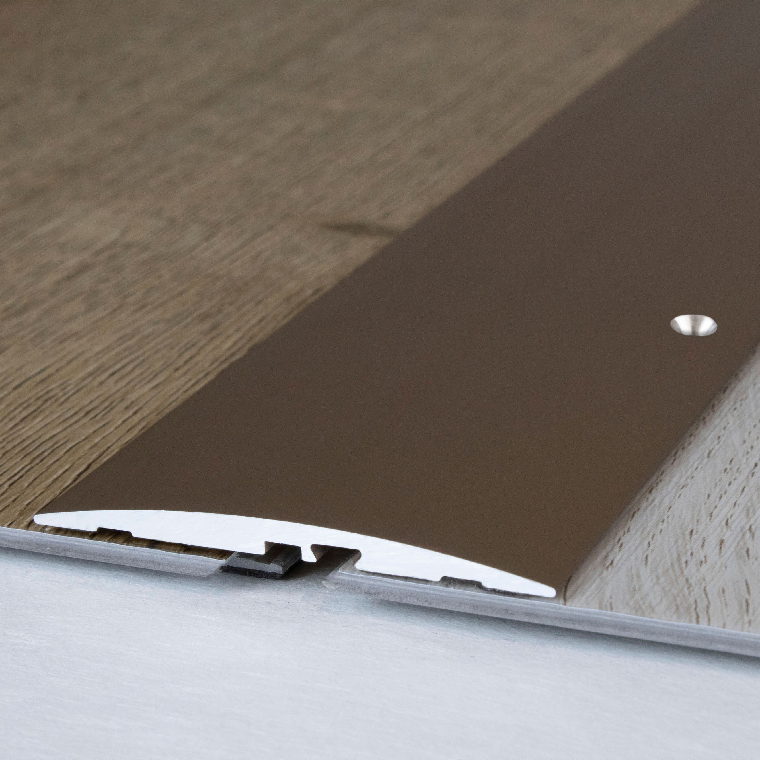 Perfil de transición PROVISTON, altura 4 mm, ancho 58 mm, tira de transición, aluminio