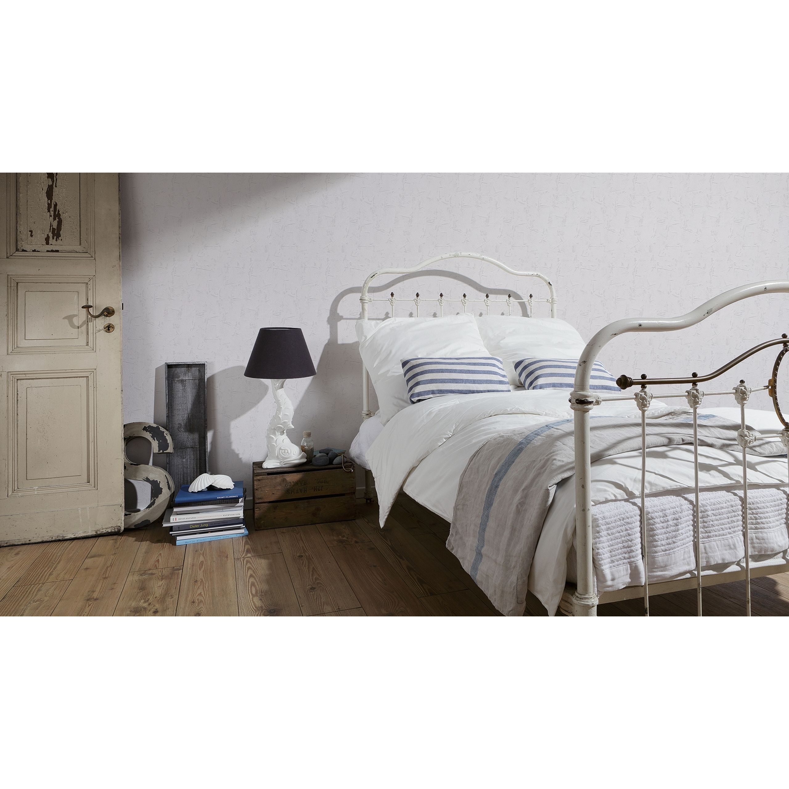 A.S. Creation Simply White 4 288639 Papel pintado no tejido Color liso 0,53 x 10,05 m Blanco