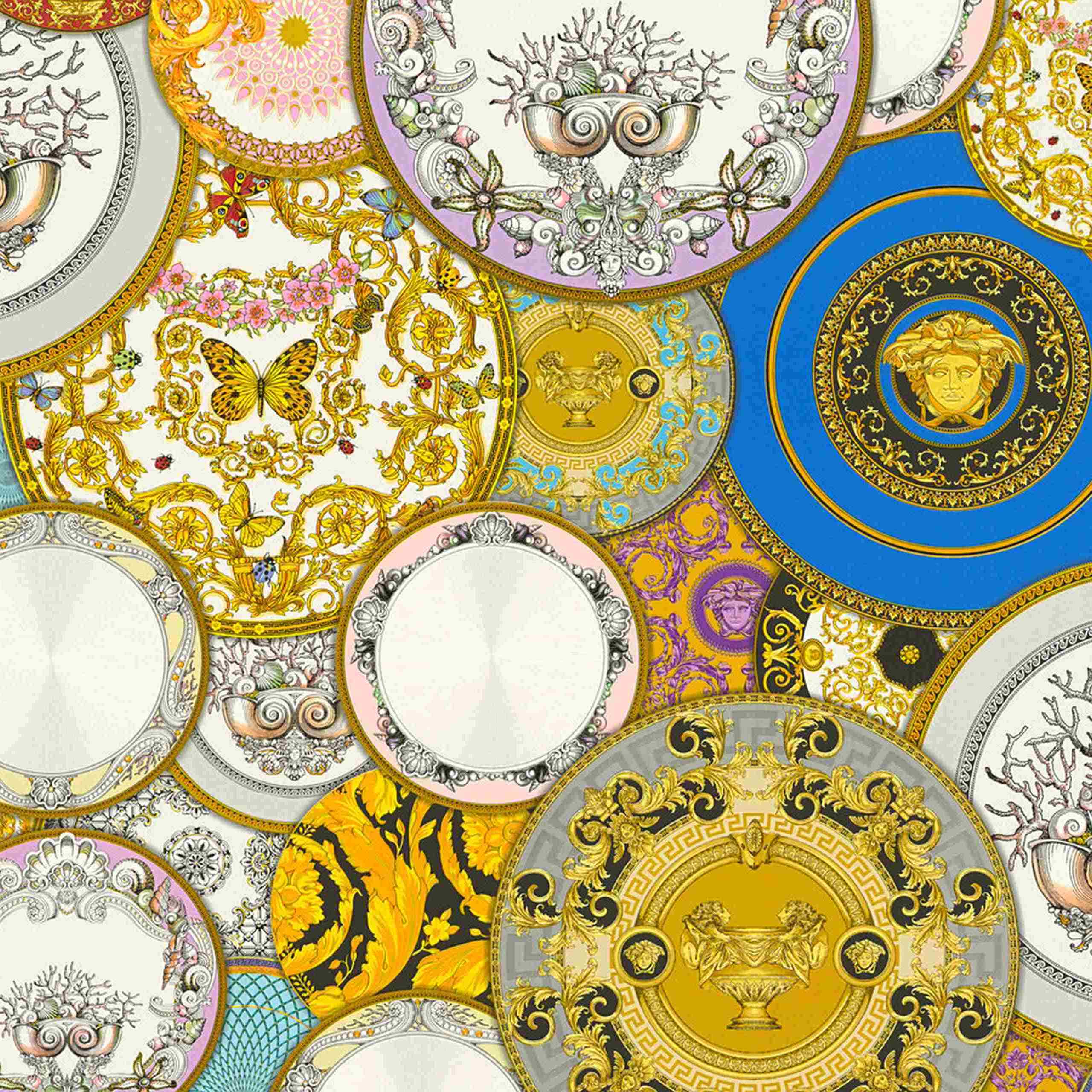 A.S. Creation Versace 3 349011 Papel pintado no tejido Vintage Retro 0,7 x 10,05 m Colorido