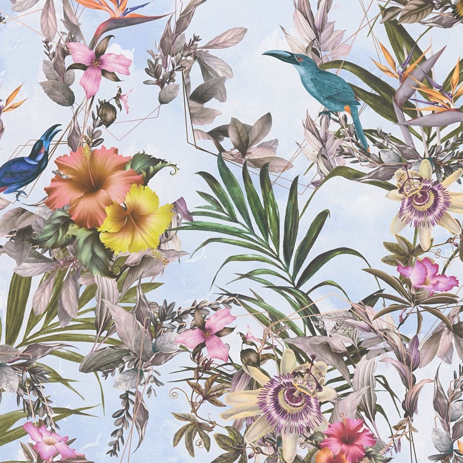 A.S. Creation Dream Flowery 381784 Papel pintado no tejido Diseño floral 0,53 x 10,05 m Verde Amarillo