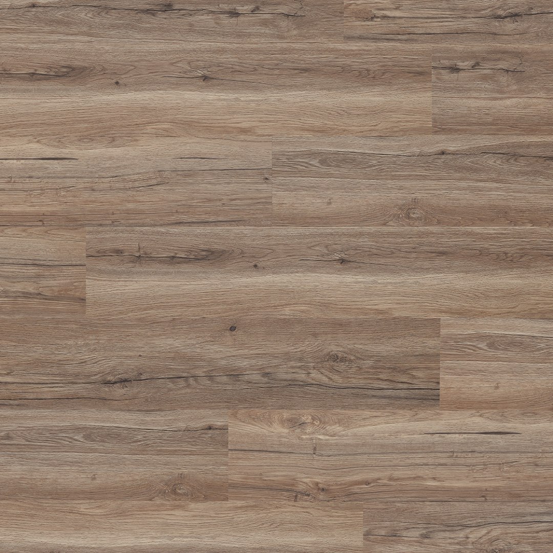 Suelo vinílico acústico LEGNAR Kinesawa Oak, 1220 x 229 x 5,3 mm, sistema clic, marrón, NKL33