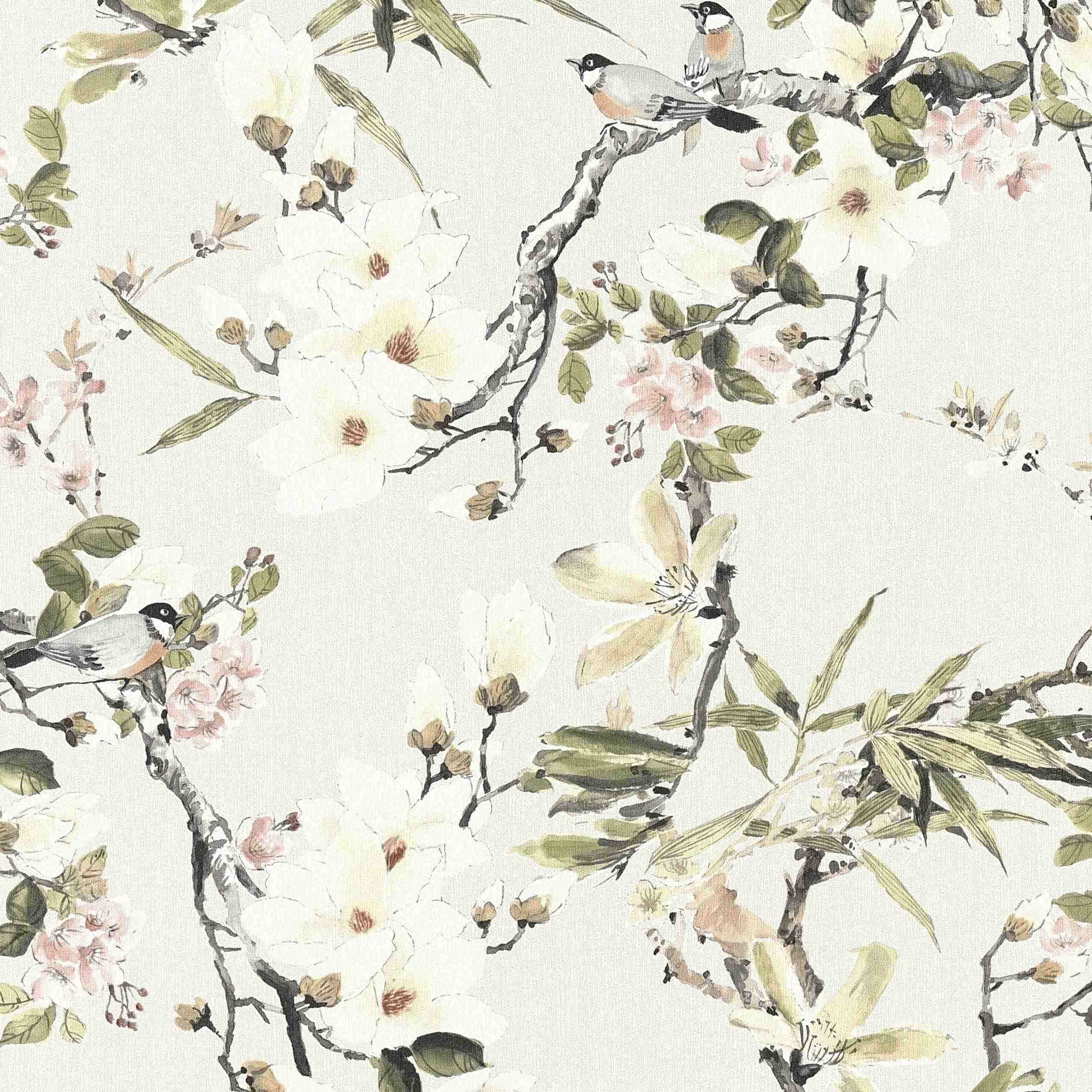 A.S. Creation Michalsky Dream Again 364982 Papel pintado no tejido Diseño floral 0,53 x 10,05 m Crema