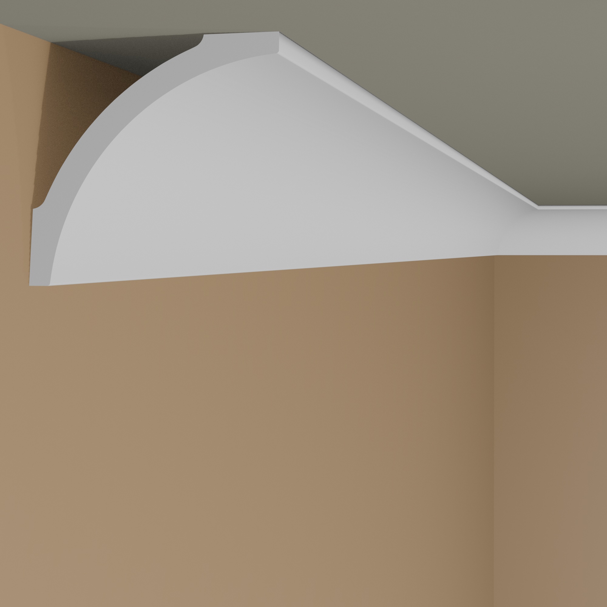 Moldura de techo NMC B8 NOMASTYL Poliestireno 82 x 82 x 2000 mm Cornisa blanca