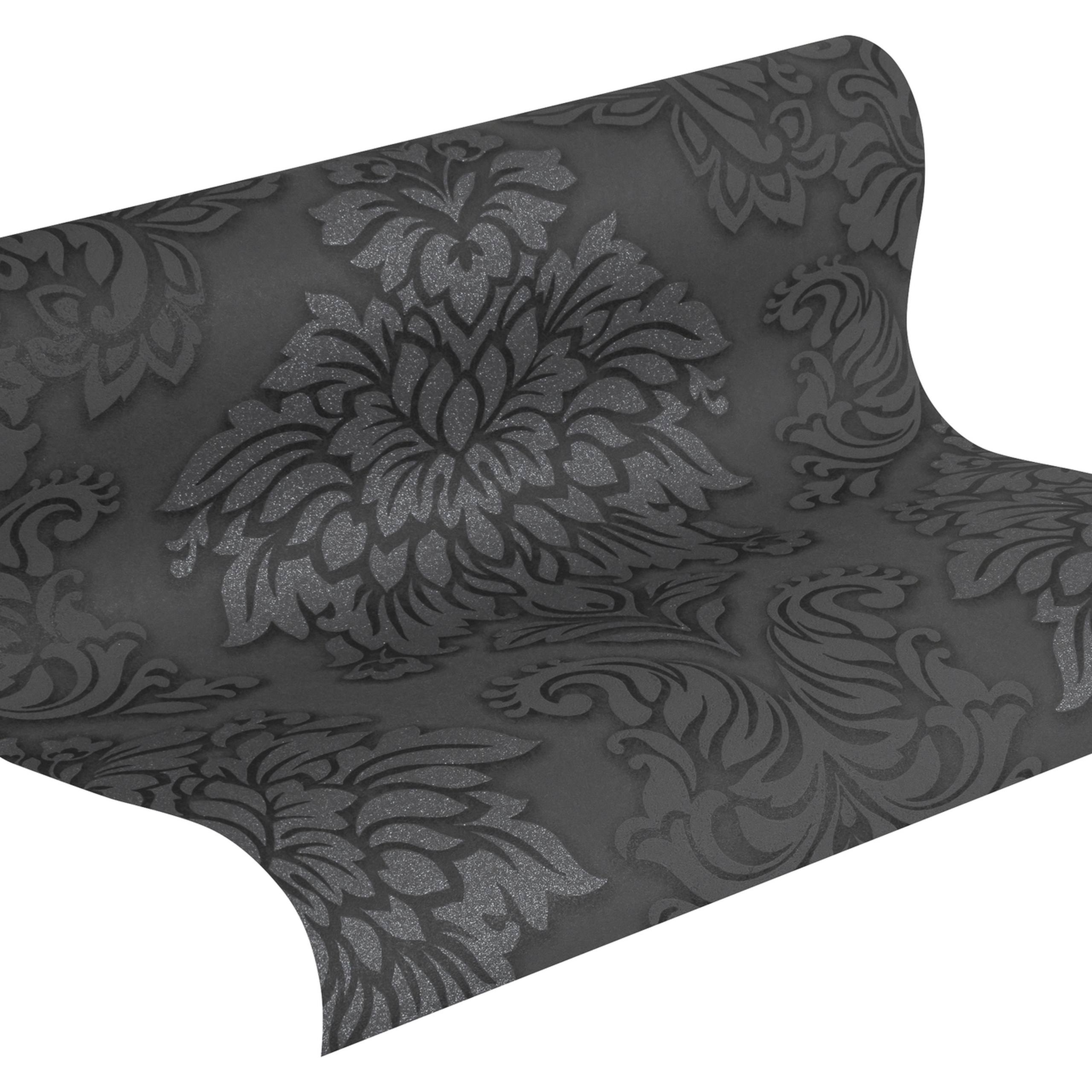 A.S. Creation Metropolitan Stories 368984 Papel pintado no tejido Barroco 0,53 x 10,05 m Negro
