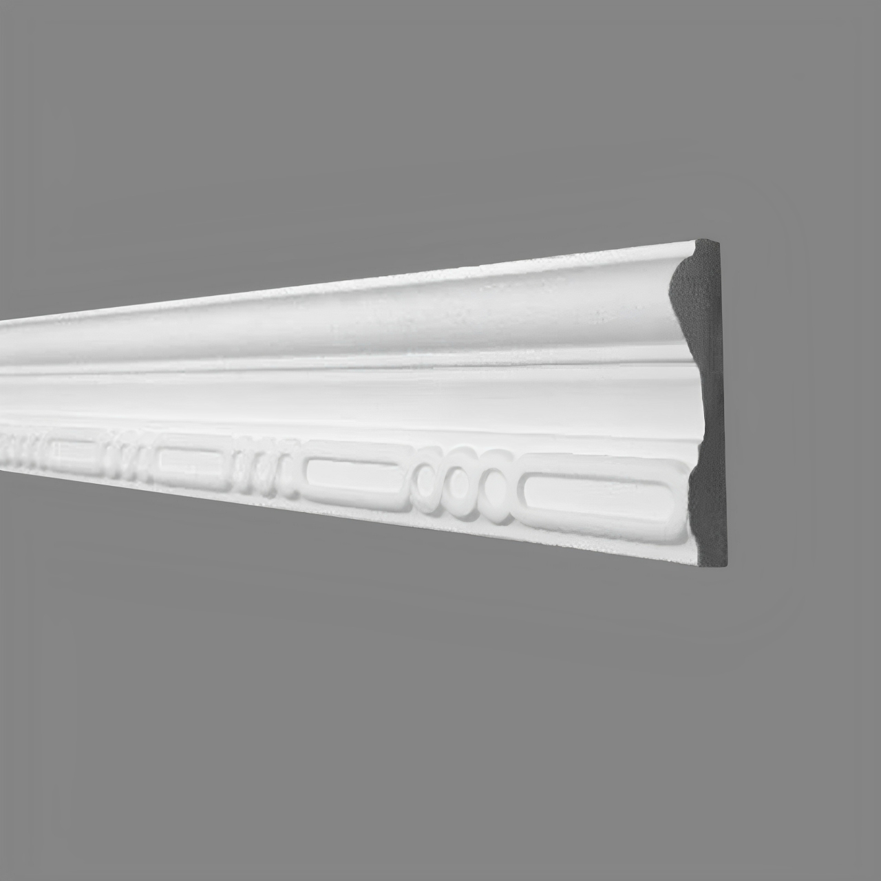 PROVISTON | moldura de escayola | 22 x 80 x 1200 mm | molduras pared | blanco