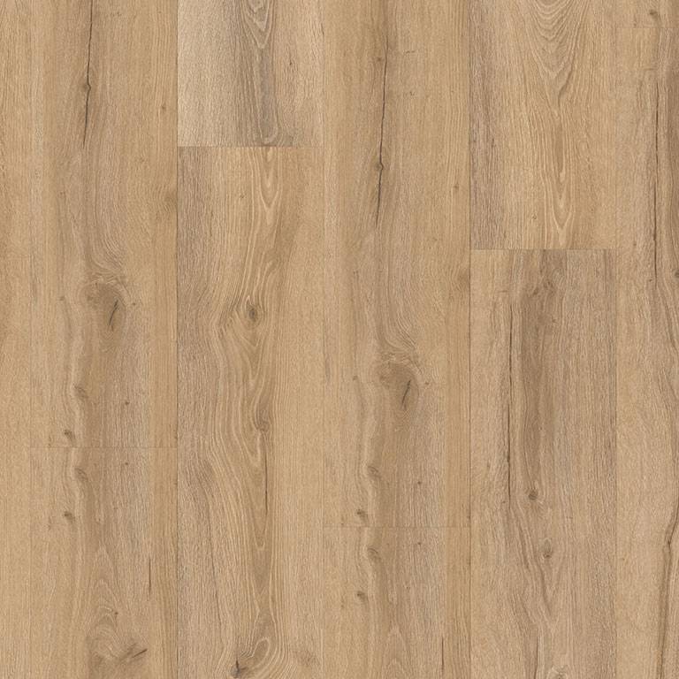 Suelo vinílico Check Comfort 2506 Silves, 1220 x 225 x 5 mm, clic, imitación madera, roble claro marrón.