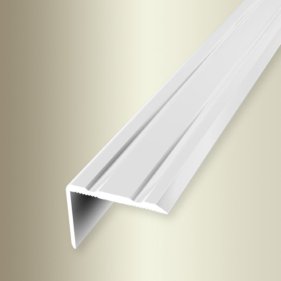 Perfiles angulares y de canto para escaleras Küberit, altura 20 mm, ancho 24,5 mm, aluminio anodizado