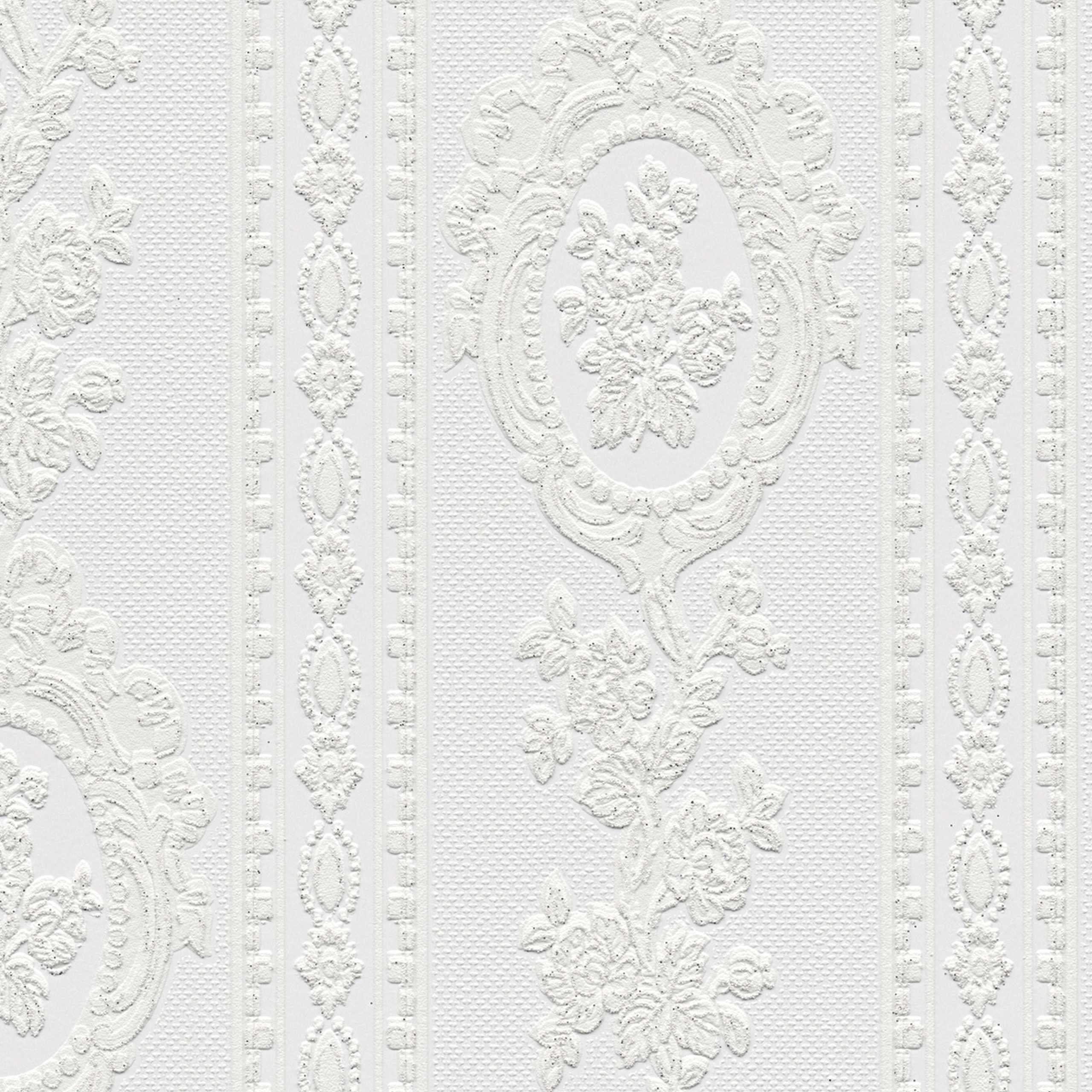 A.S. Creation Profesional 186140 Papel pintado Diseño a rayas 0,53 x 10,05 m Blanco