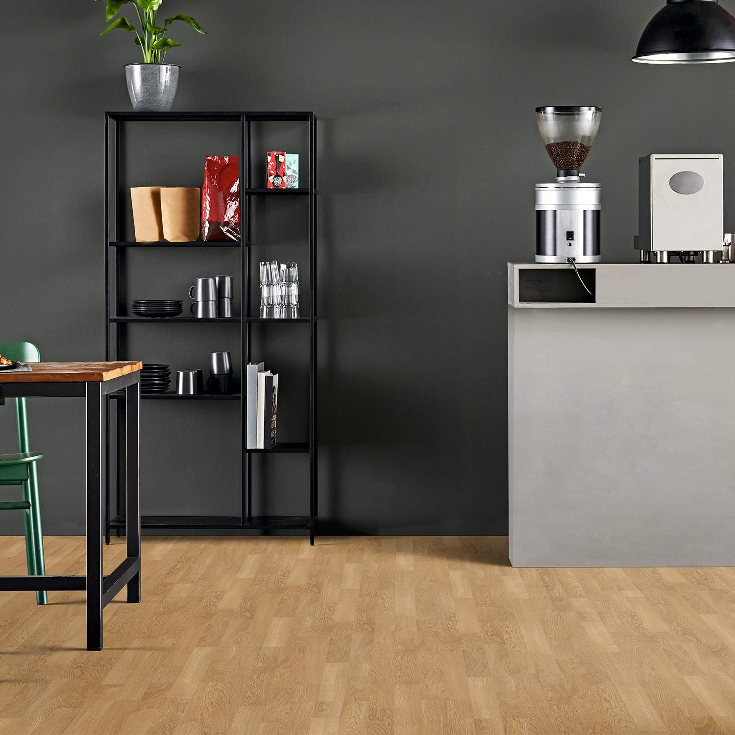 Laminado Clásico Pro H2412 1292 x 193 x 8 mm Suelo laminado clic imitación madera Roble Marrón NKL31