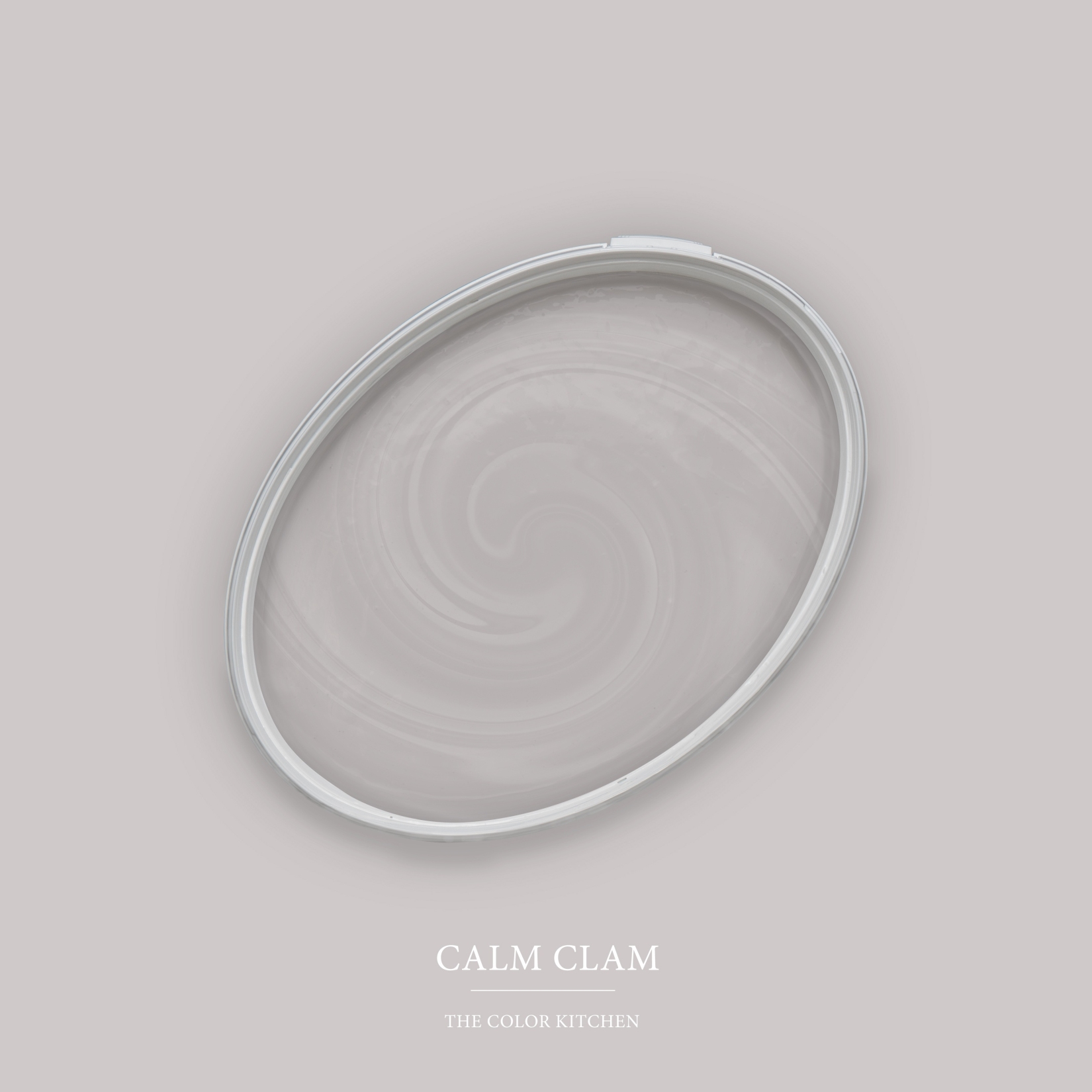 Pintura mural gris mate The Color Kitchen Calm Clam Pintura de emulsión interior exclusiva, alta intensidad de color