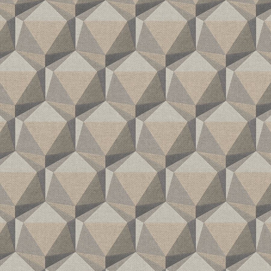 A.S. Creation Nara 387481 Papel pintado no tejido Geométrico 10,05 x 0,53 m Beige