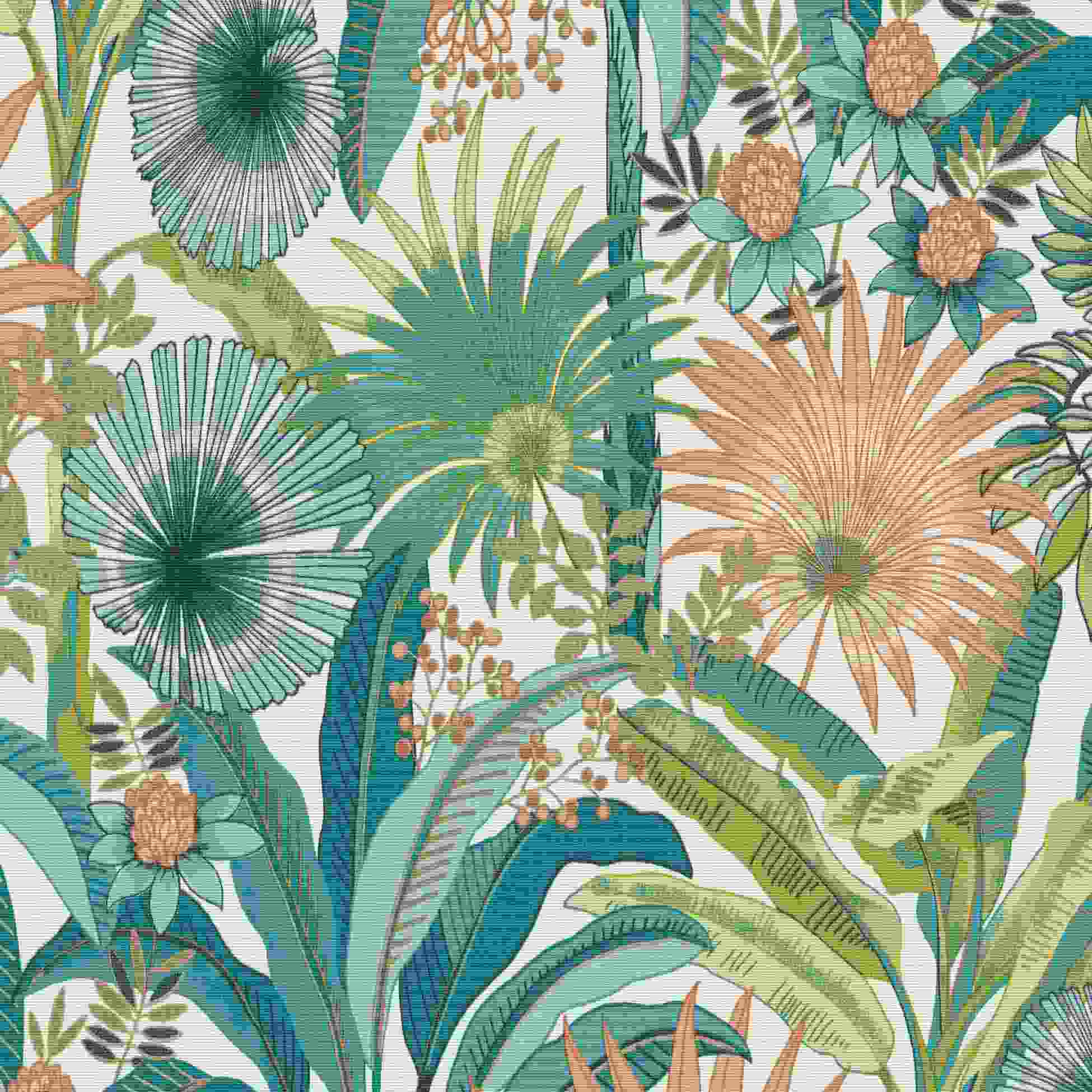 Papel pintado no tejido 10390-18 flores florales 0,53 x 10,05 m Martinique Erismann