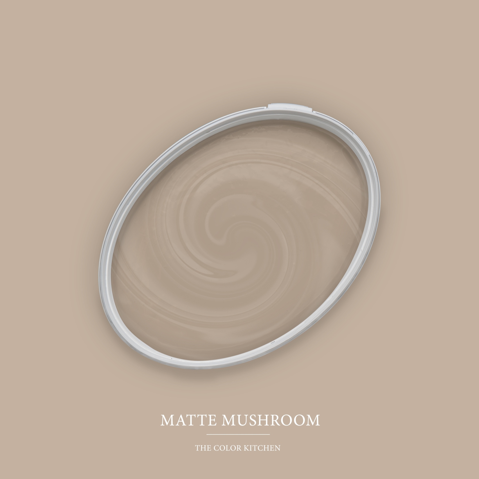 Pintura de pared beige mate The Color Kitchen Champiñón Mate Pintura de emulsión interior exclusiva, alta cobertura