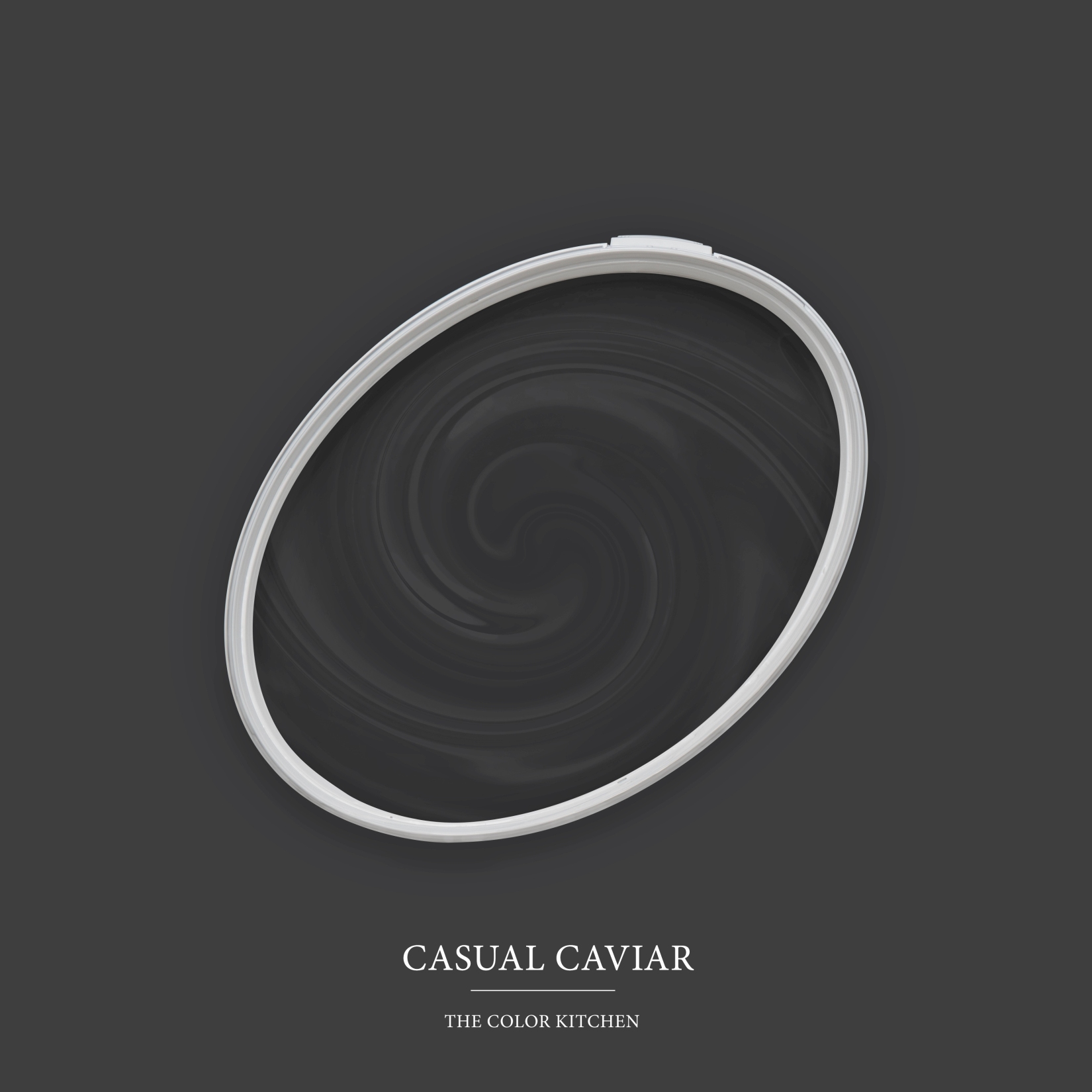 Pintura mural negro mate The Color Kitchen Casual Caviar Pintura plástica exclusiva para interiores, alta cobertura