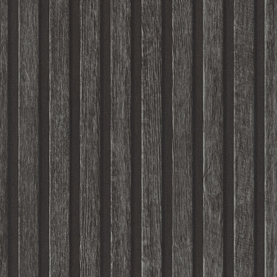 Papel pintado no tejido 391094 Rayas Ondas Gris, Negro Pintwalls A.S. Creation