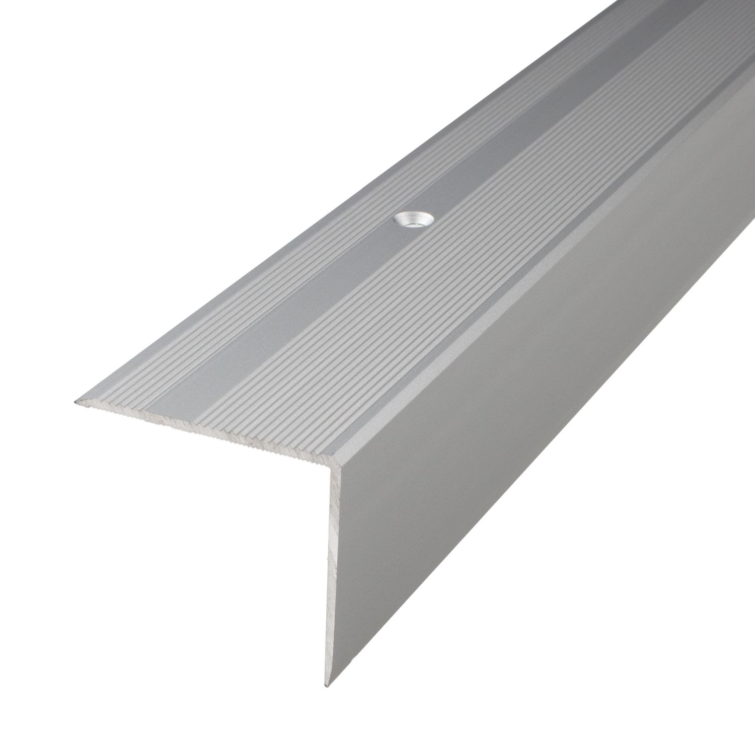 PROVISTON Perfiles de canto y ángulo para escaleras Altura 40 mm Ancho 45 mm Longitud 1000 mm Aluminio anodizado