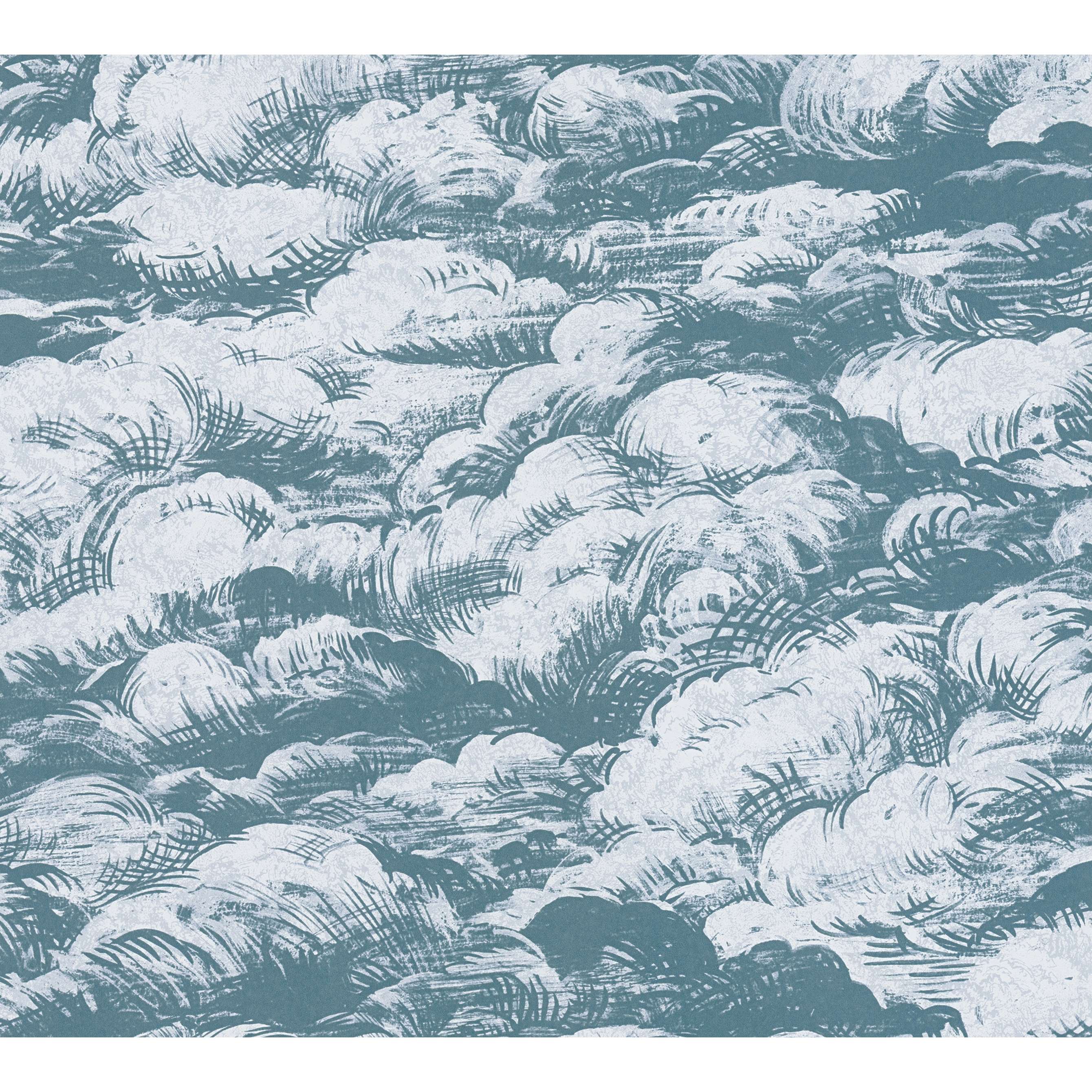 A.S. Creation Jungle Chic 377053 Papel pintado no tejido Efecto 3D 0,53 x 10,05 m Azul Blanco
