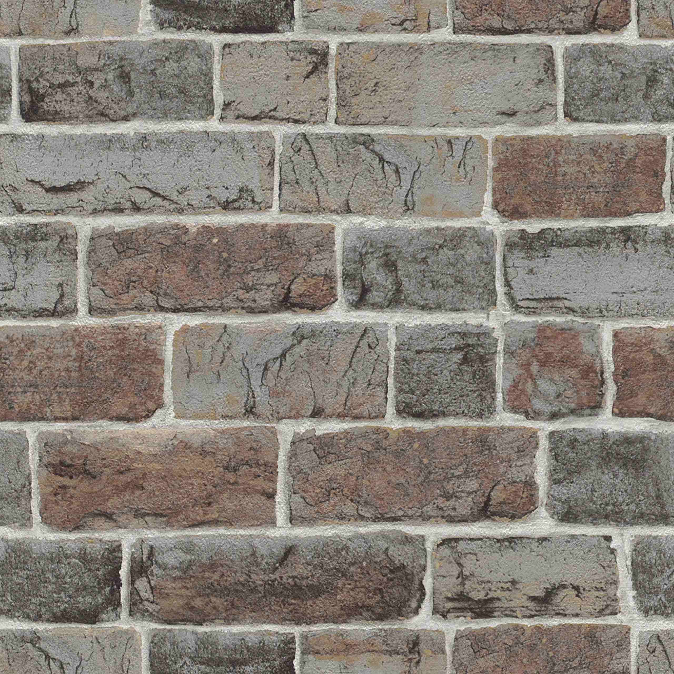 Rasch Infantil y Juvenil III 217339 Papel pintado Imitación piedra 0,53 x 10,05 m Gris