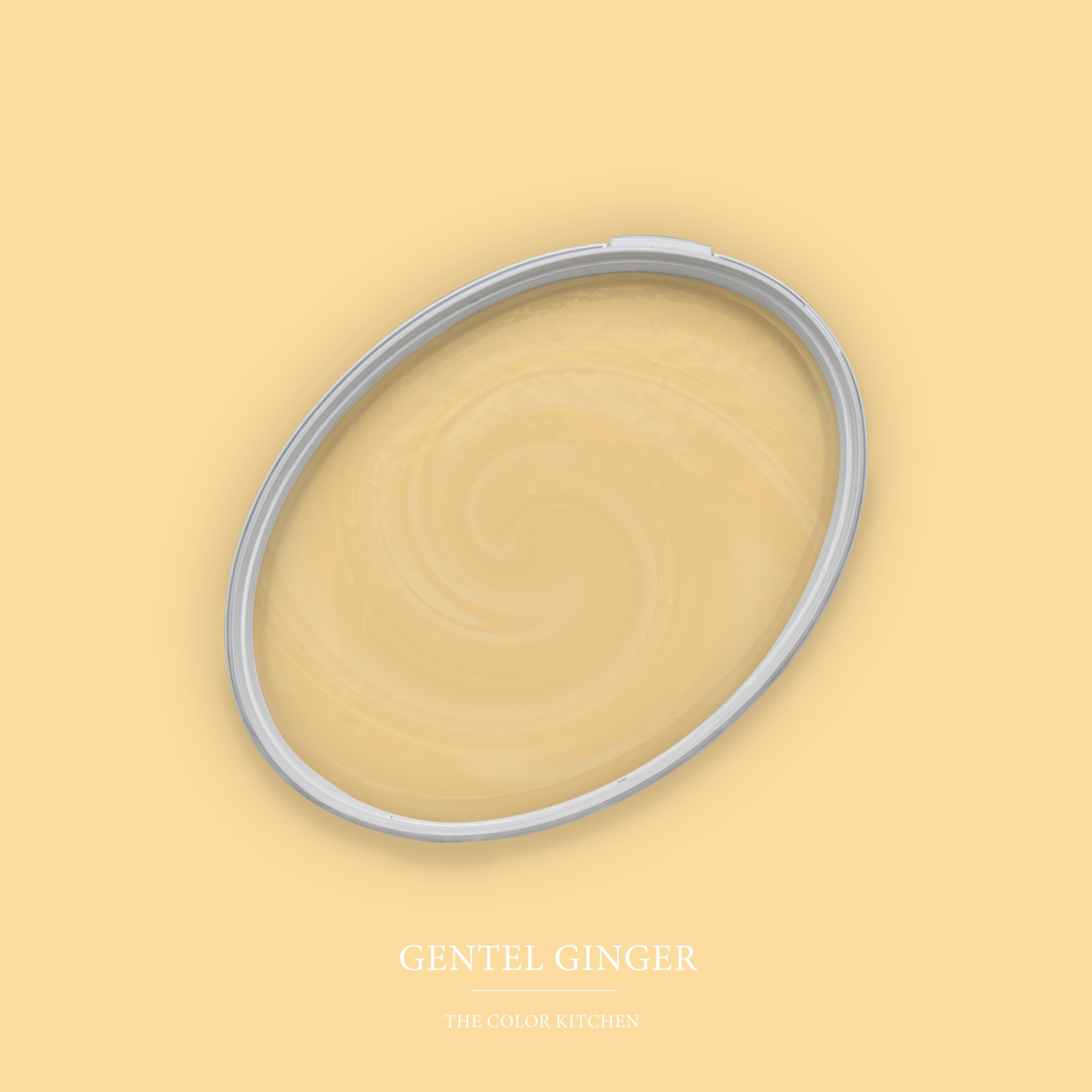 Pintura de pared amarilla mate The Color Kitchen Gentle Ginger Pintura plástica exclusiva para interiores, alta cobertura